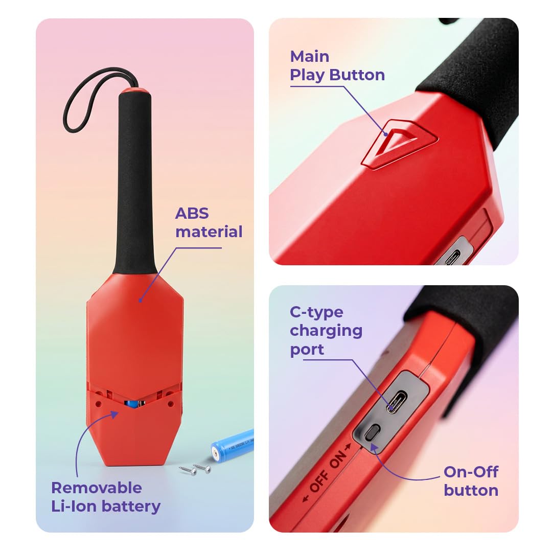 MetaShot GO Smart Cricket Bat Game RED | Motion Sensor Cricket Bat for TV & Mobile | Indoor Cricket Gaming Controller | Multiplayer Cricket Game — Amazon image 5