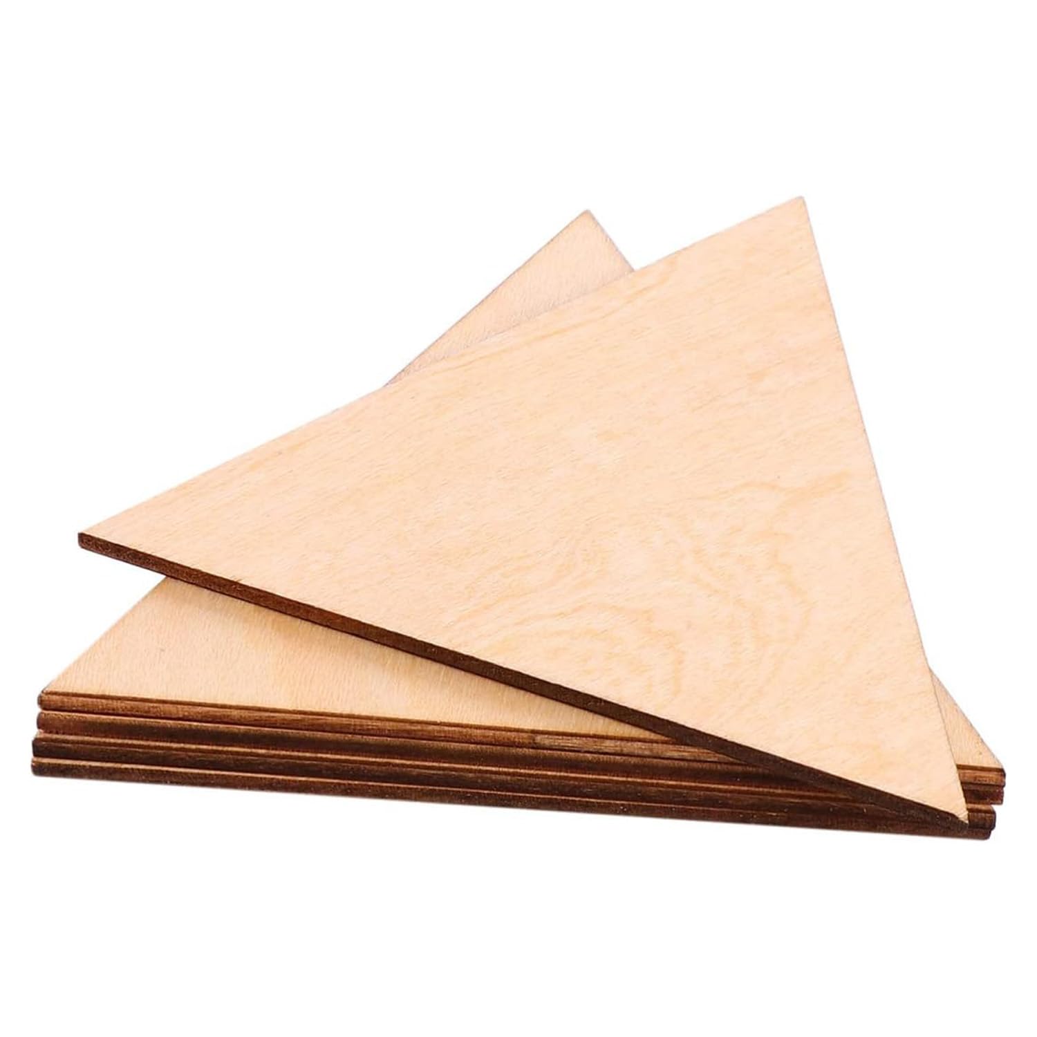 Curious Button 10cm Unfinished Wooden Triangles Triangle Wood Cutout Slices DIY Arts Crafts, Supplies, Home Decor, Cutouts for Crafts 15pcs Unfinished Painting Wooden Pieces-image-40