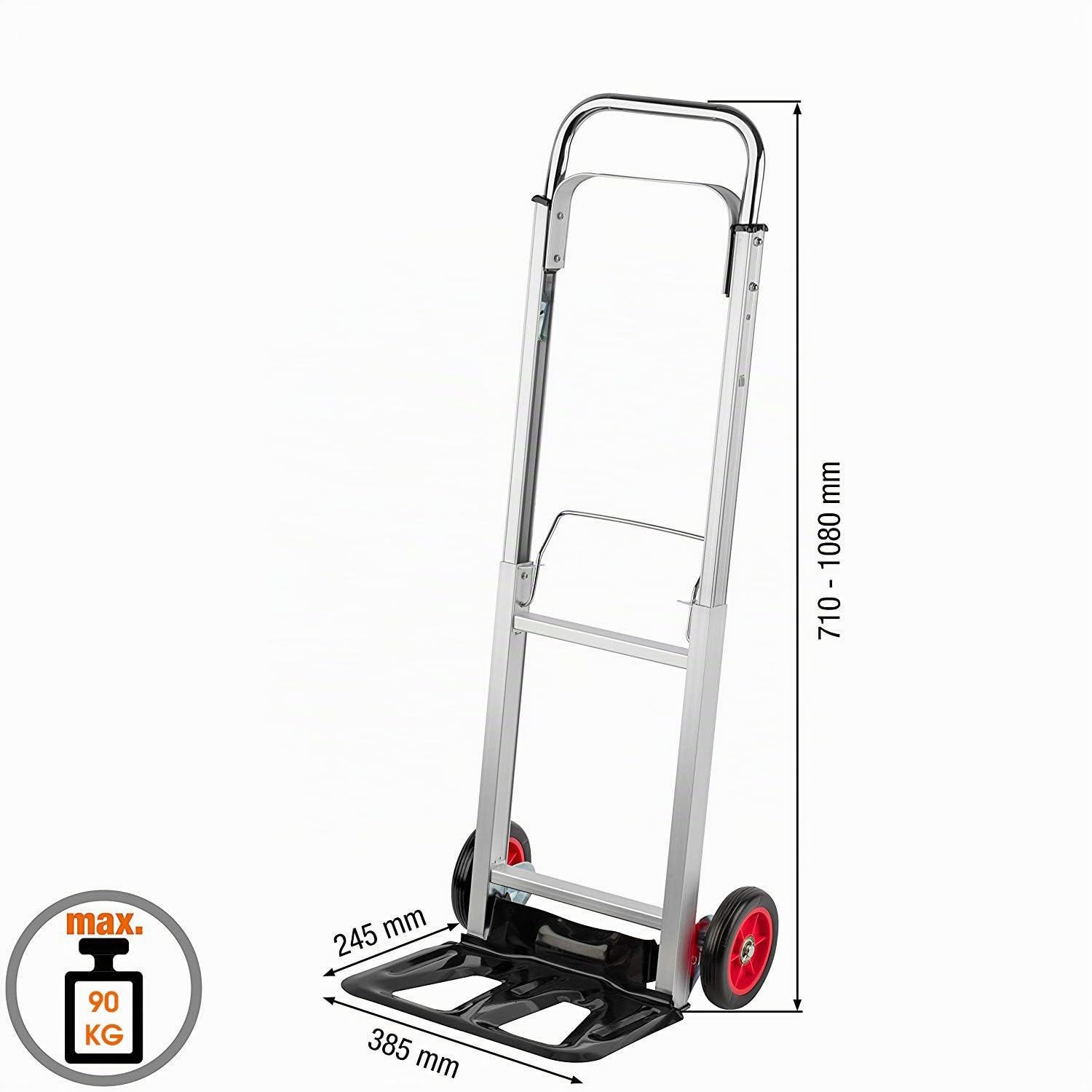 Meister 8985550 Diable - Aluminium - repliable 90 kg