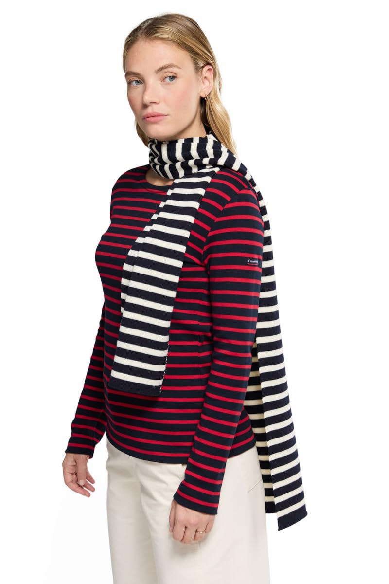 Armor-Lux Unisex Multicoloured Armor Lux Echarpe Rayée Guidel Mixed Scarf, M