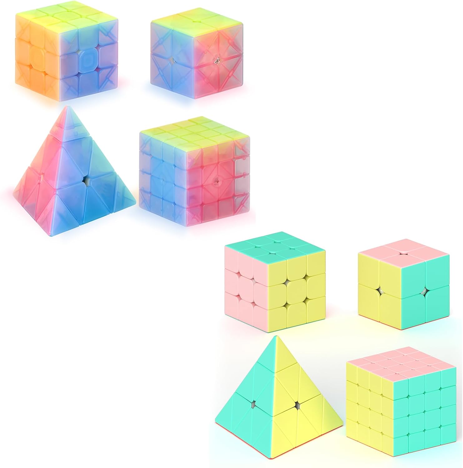 Vdealen 2x2x2 3x3x3 4x4x4 Pyramid Speed Cube Set