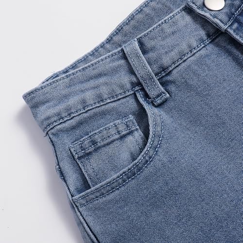 Women's High - Waist Wide Leg Heart Print Boyfriend Jeans - Vintage & Fashion4