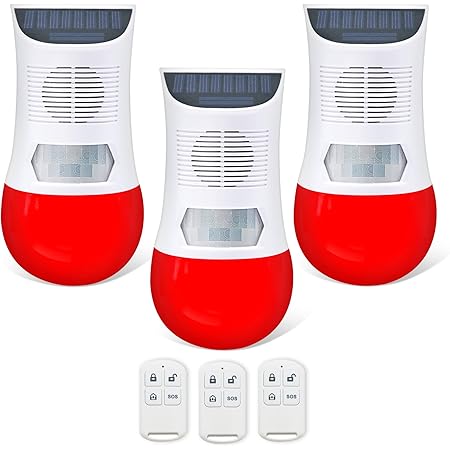 Aazon.co: Solar Strobe Alar Light With Otion Sensor Siren Outdoor - View #8