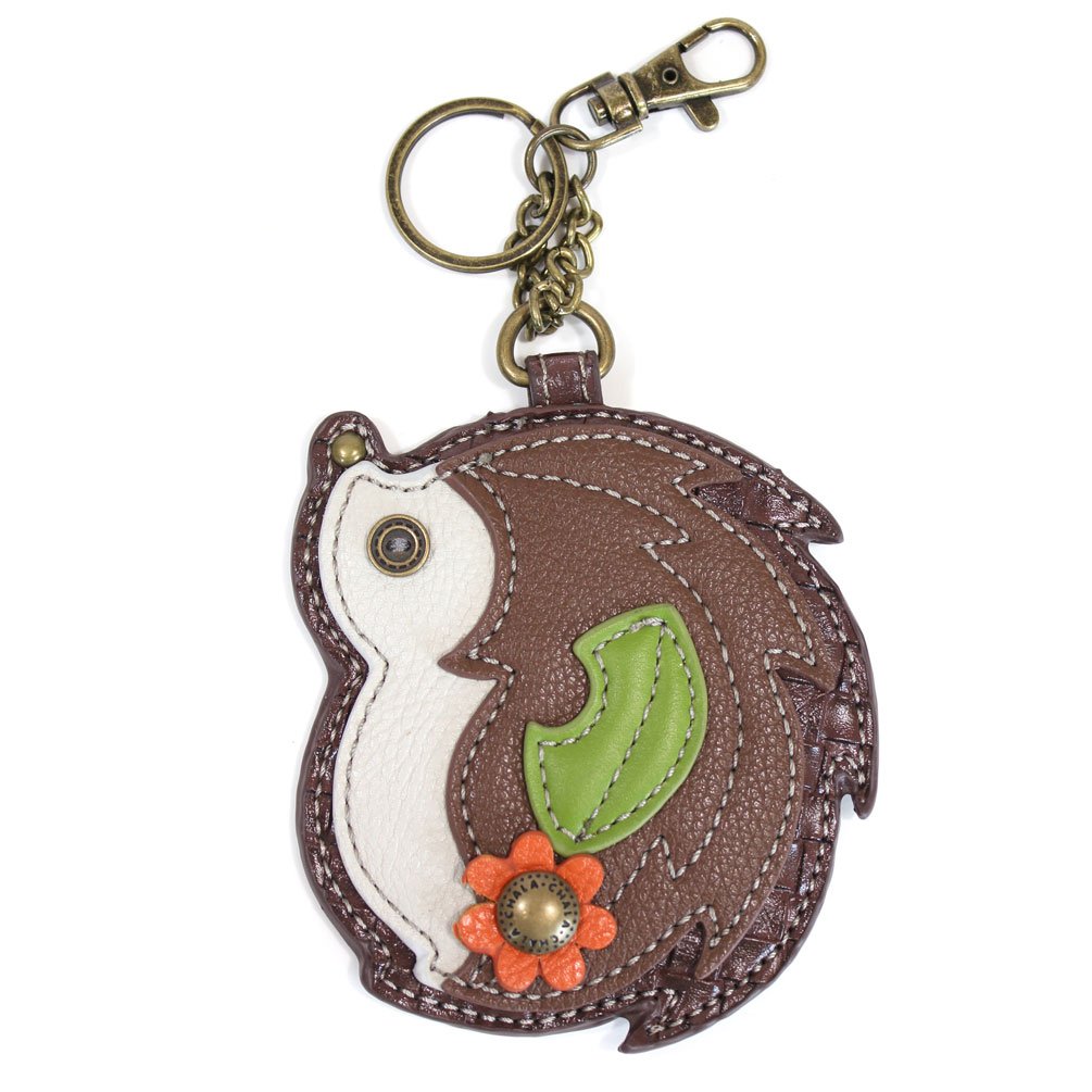CHALA Woodland Collection Women's Decorative Key Fob/Coin Purse Accessory - Hedgehog