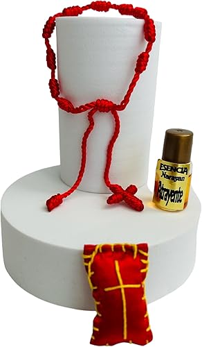 Zoeartcrafts Atrayente Kit Esoteric, anointing oil - Attract love and romance - Set with protection bracelet and lucky amulet