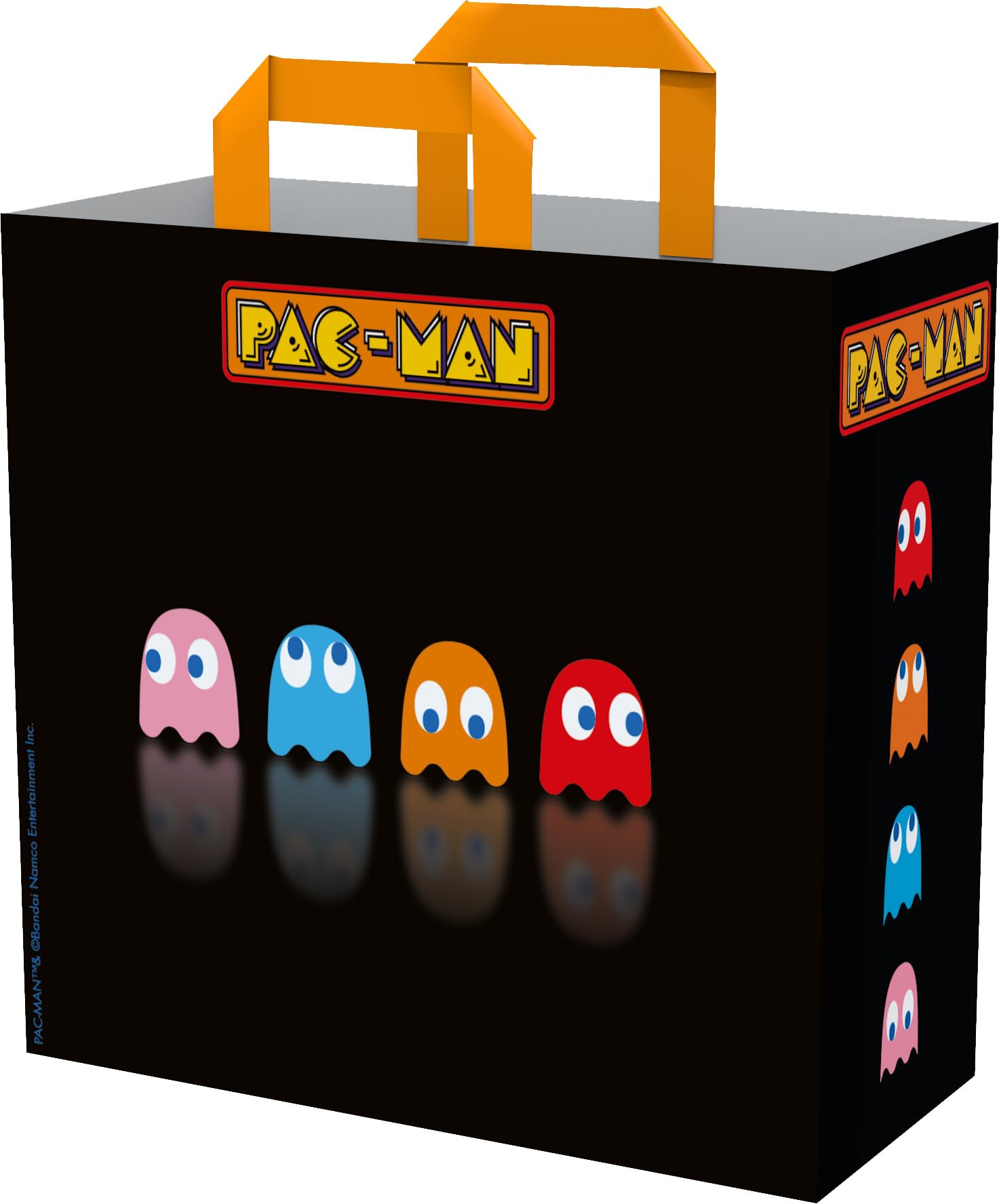 Konix Pac-Man Shopping Bag 40 x 45 x 20 cm - Recycled Material - Black