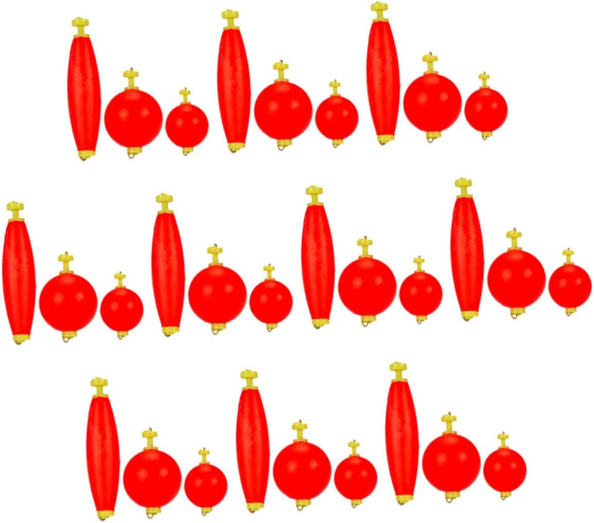 Outanaya 30pcs Fishing Float Steelhead Floats Bobbers for Fishing Spring Bobber