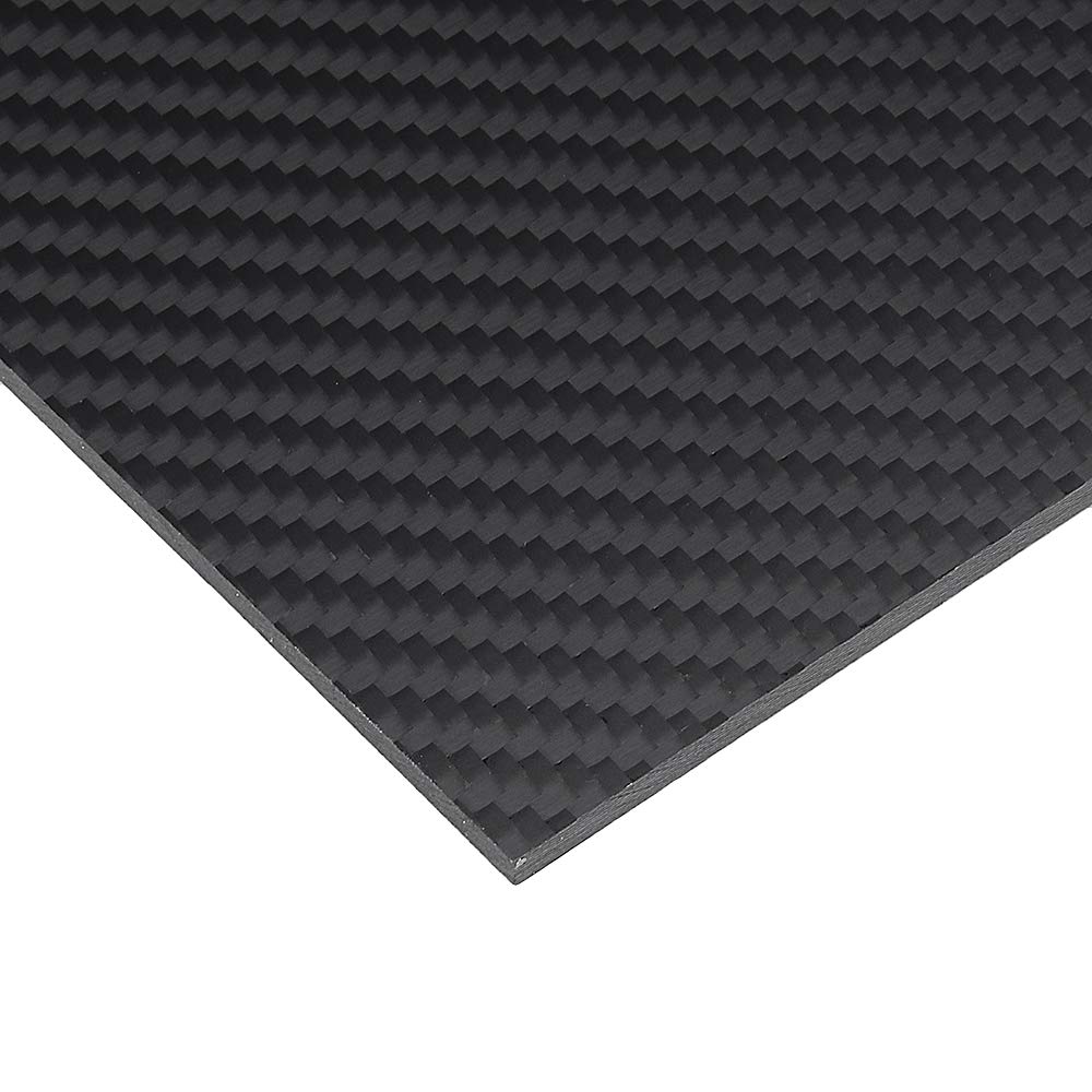 CCChaRLes 250X420Mm 3K Pannello In Fibra Di Carbonio Pannello In Fibra Di Carbonio Tessuto Opaco Pannello Opaco Spessore 0,5-5Mm - 0,5 millimetri
