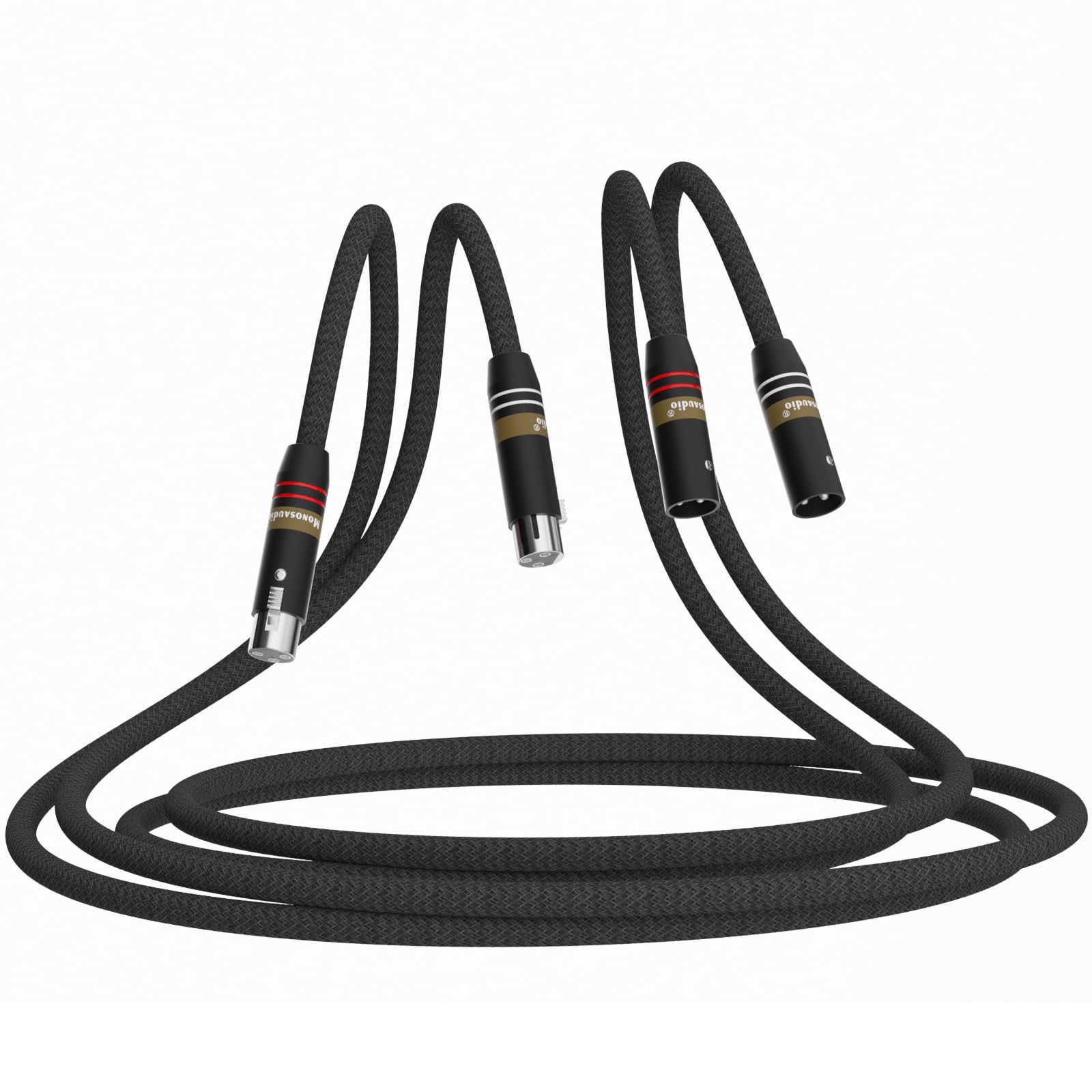 Monosaudio-Paar A202X 5N OFC - Cavo di collegamento RCA placcato in rame placcato argento (1M/3.2FT)
