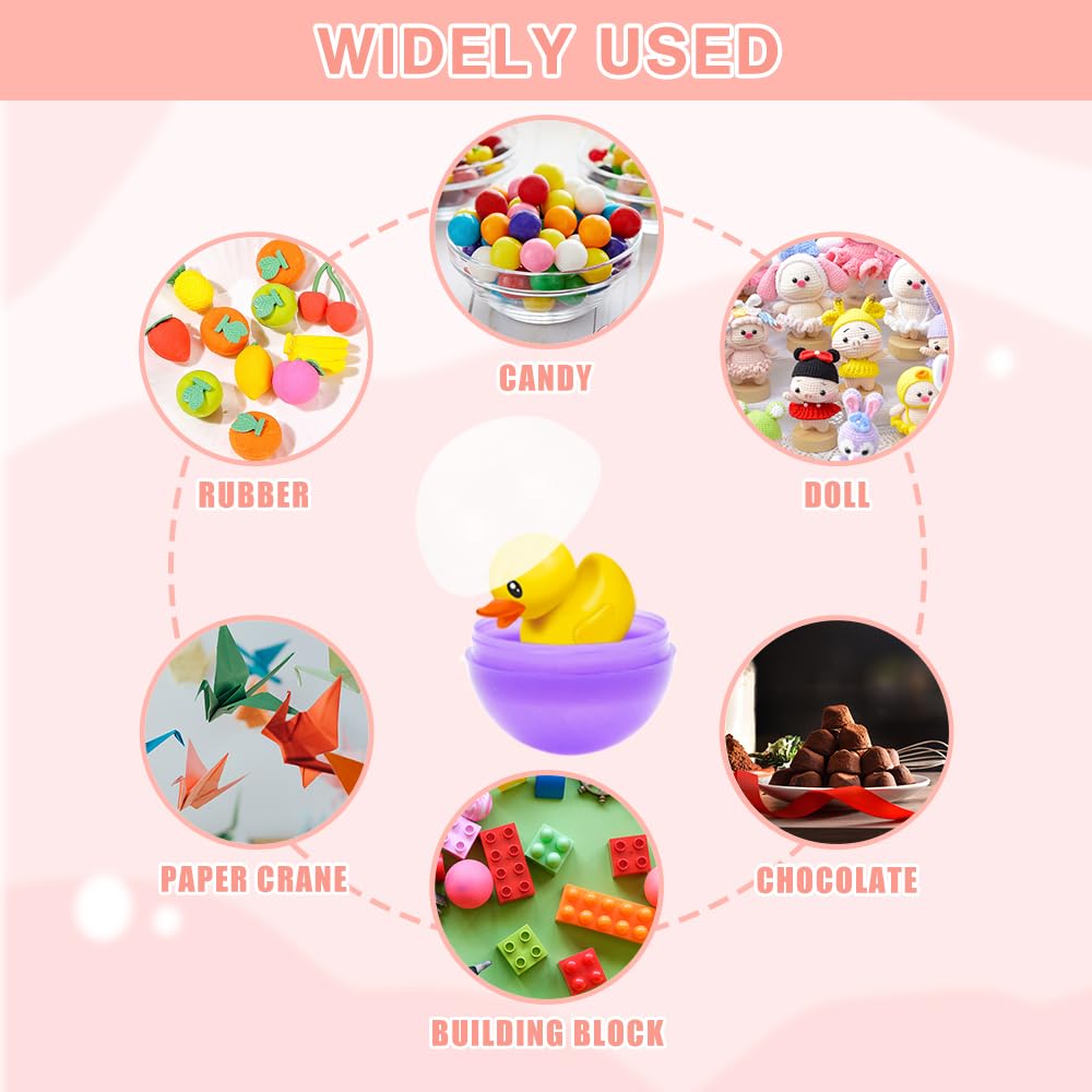 100 Pezzi 2.8cm Palline Trasparenti Apribili,Distributore Palline,Capsule Trasparenti Rotonde Vuota Gumball Machine Tombola Bingo LotteriaPalline
