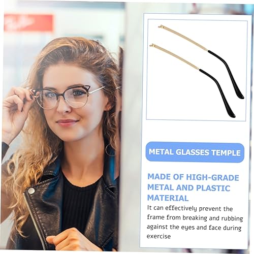 Miniatura 7 de Kit de reparación de bisagras, patas de gafas, lentes metálicos, kit de reparación de gafas, tornillos para reparación de gafas, repuesto para