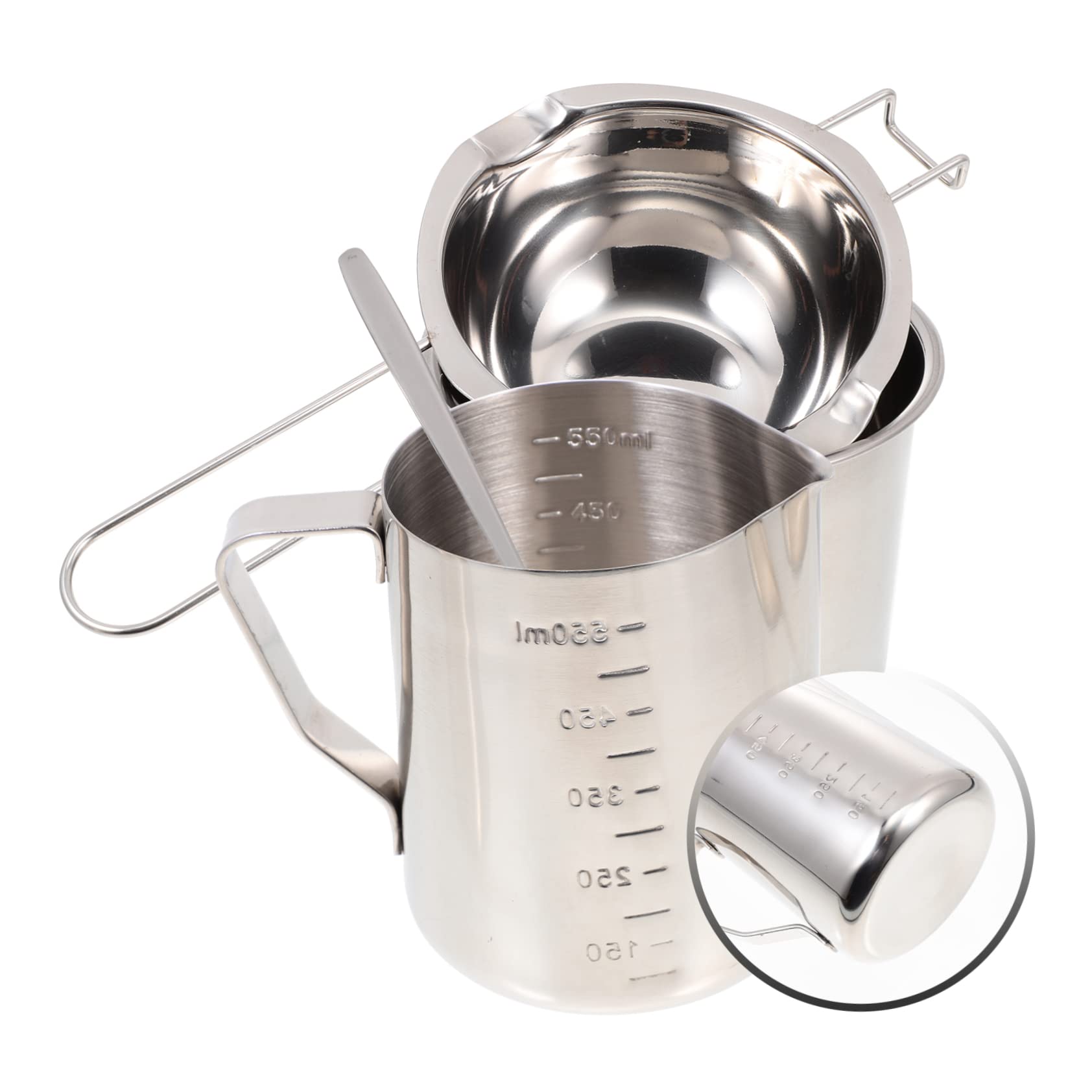 Veemoon Tazze per Sciogliere Cera Manico Kit per Fabbricazione Candele Tazza per Cera di Soia Forniture Fai da Te per Creare Candele Uniche
