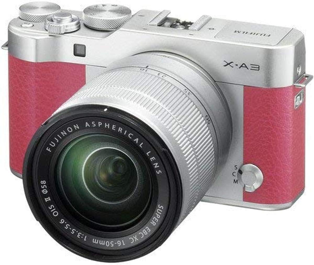 Fujifilm X-A3 Mirrorless Digital Camera with 16-50mm Len (Pink)