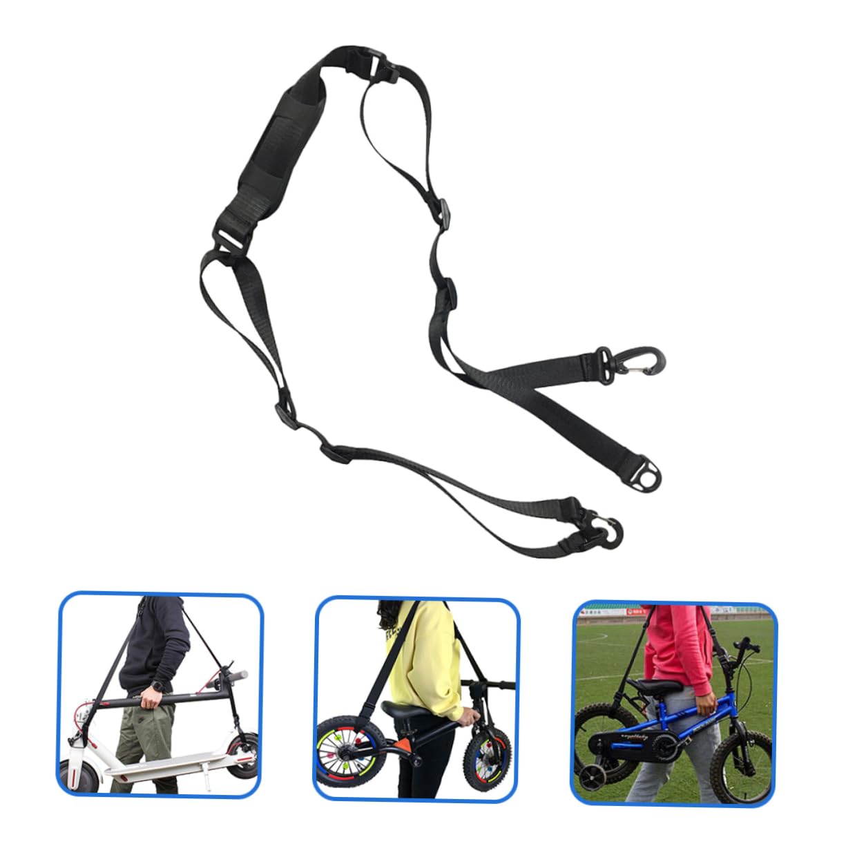 ULTECHNOVO Correa De Hombro para Scooter De 3 Piezas Correas De Transporte Multiusos Ajuste Cómodo.