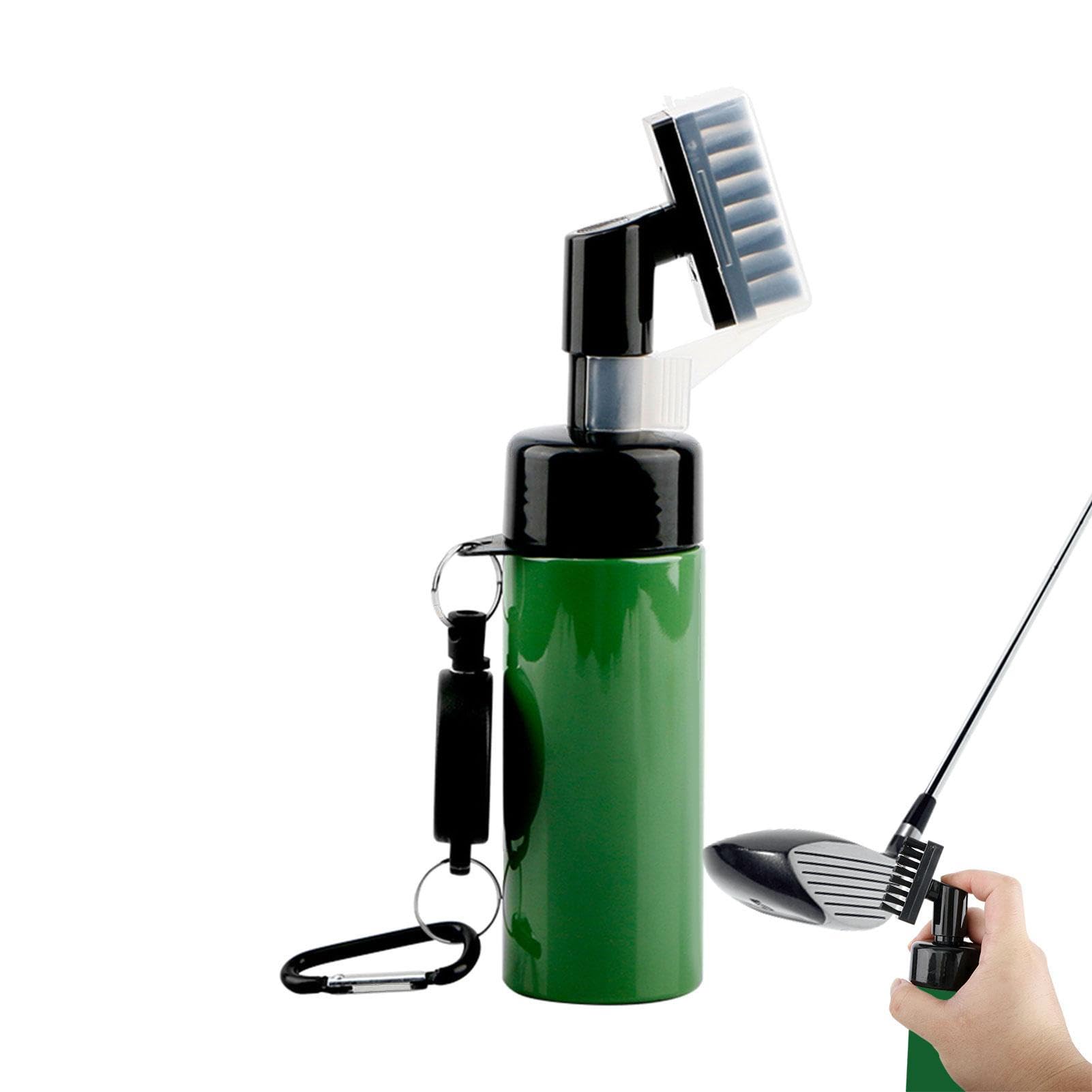 Rianpesn Golf Club Cleaner Tool - Effective Golf Cleaning Tool with Water Dispenser and Groove Cleaner | Large Capacity Groove Cleaner, Golf Cleaner Anti Loss, Retractable Lanyard for Gyms