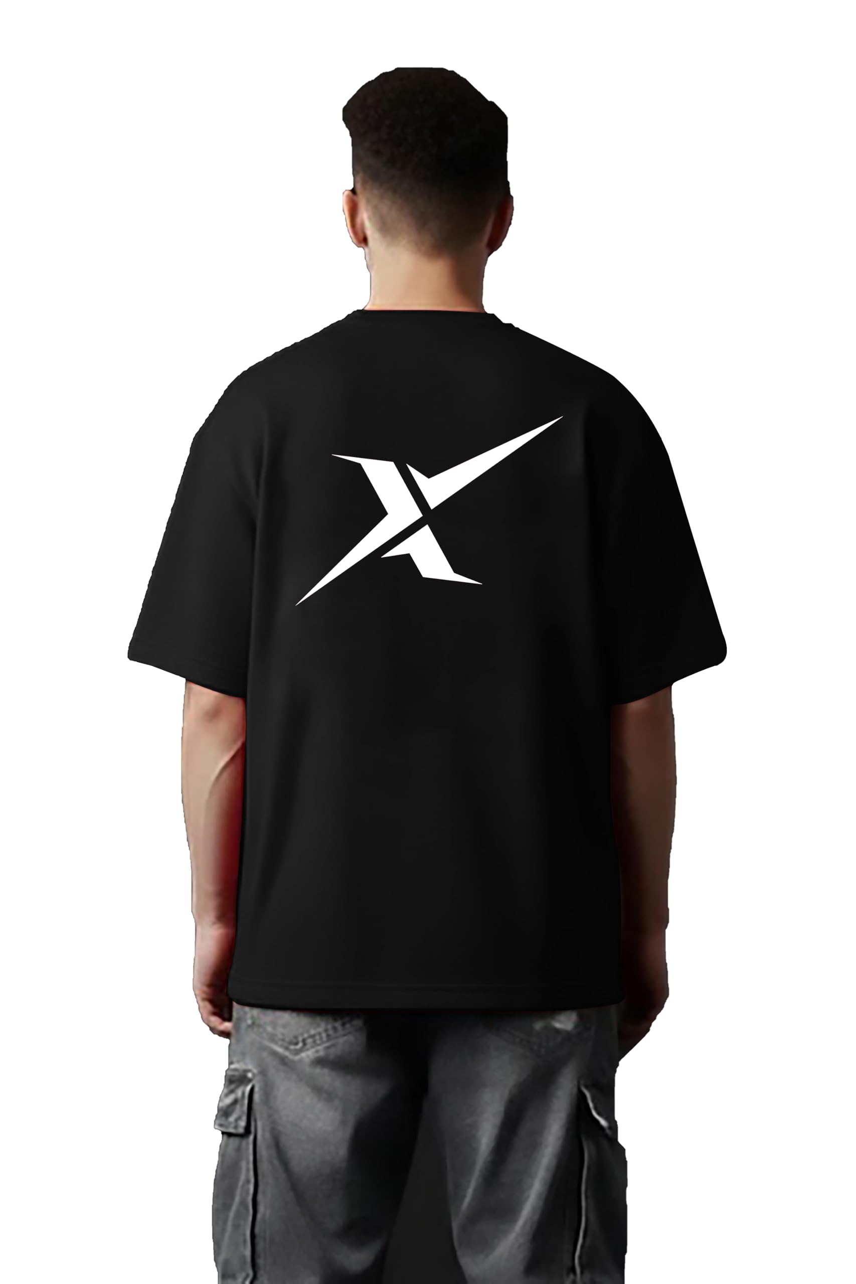 Men's Oversized T-Shirt, 100% Cotton, Round Neck, Short Sleeve, Casual Summer Wear, Graphic Print, Regular Fit