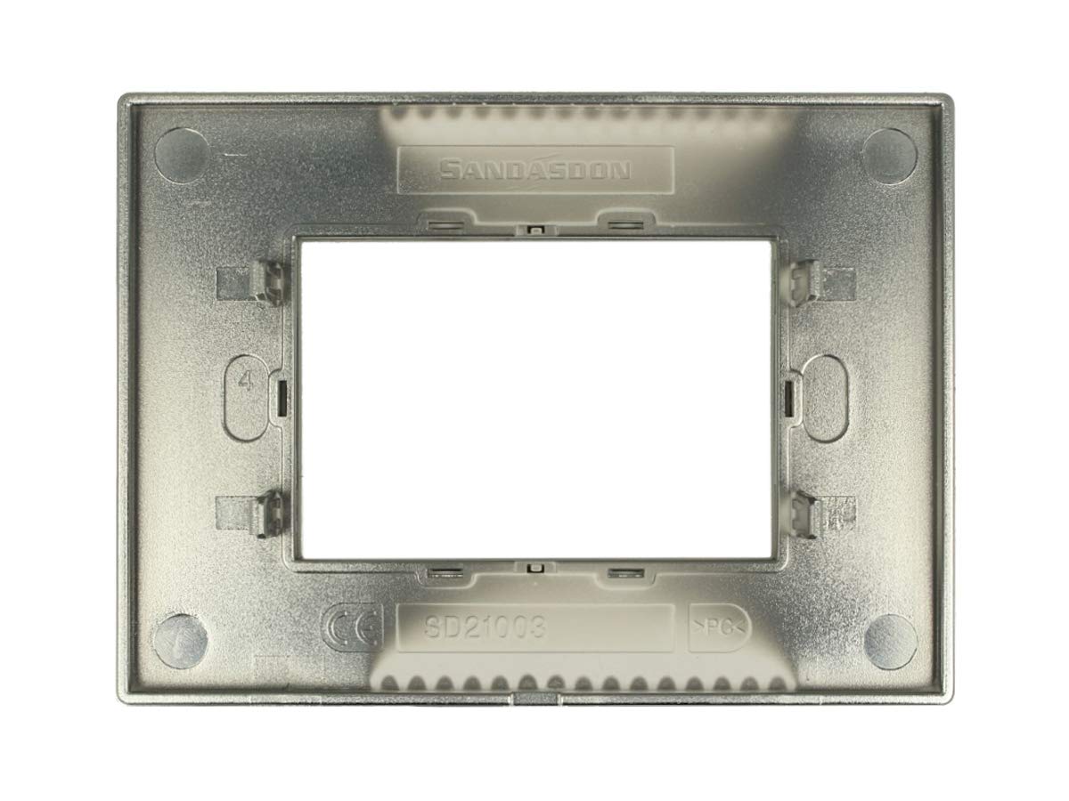 Placa Sandasdon SD22003-12 3M Dorada Para Bticino Axolute – Marco Ovalado De Lujo