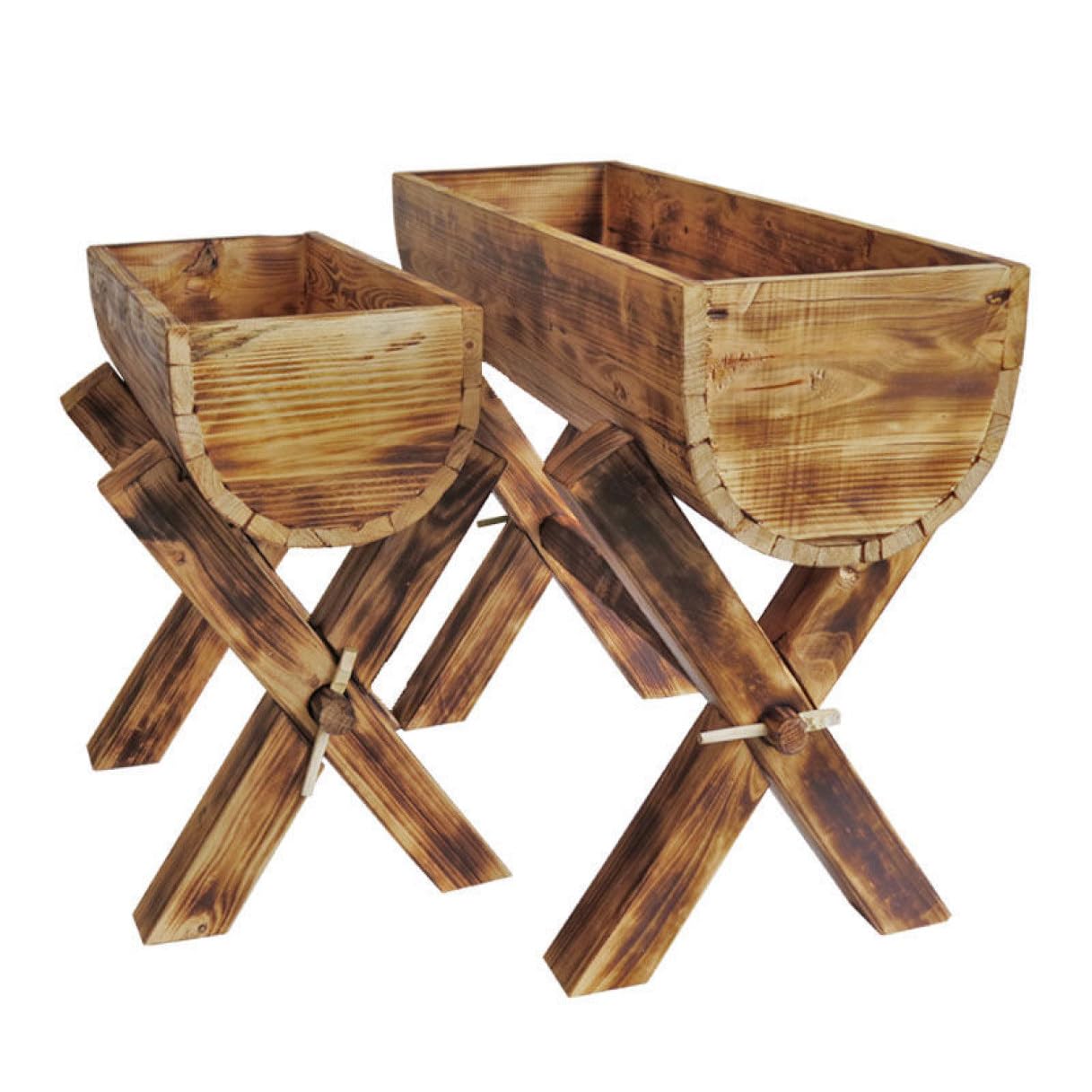 専用出品　ウッドプランター★* Amazon｜[GZGZ] プランターボックス 庭 ウッドプランター 長方形 屋外