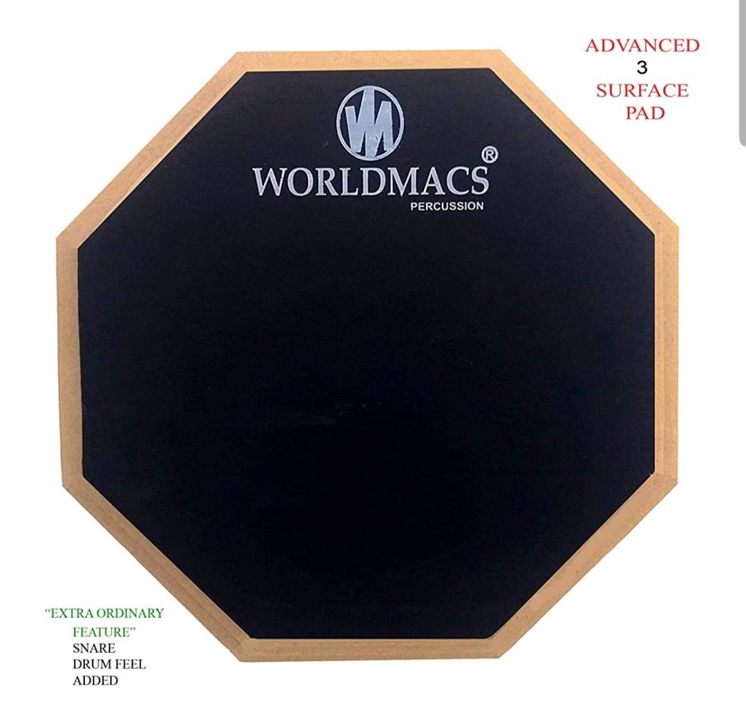 WORLDMACS 8 INCHES TWO SIDED DRUM PRACTICE PAD - Image 2 thumbnail