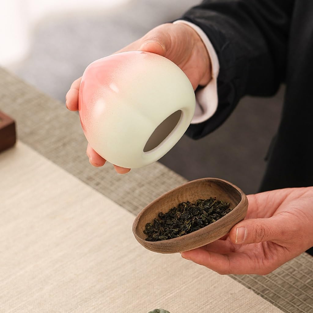 LYGSWDB Zestaw do herbaty Ceramiczne puszki na herbatę, Puszki zamykane na herbatę, Puszki do przechowywania w gospodarstwie domowym, Ozdoby do dekoracji wnętrz Słoik do przechowywania herbaty