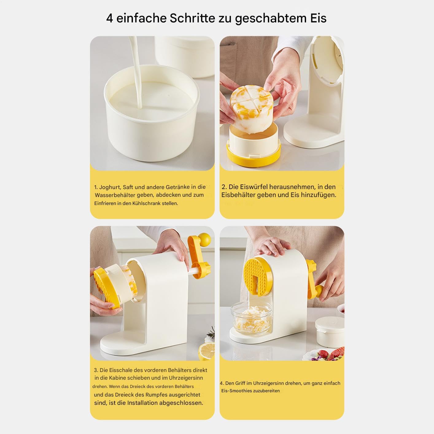 Raspador de hielo - Utensilios de cocina pequeños portátiles para el hogar, trituradora de hielo, para el hogar, oficinas, apartamentos, vacaciones, , día festivo, diario, whisky, baño, barcos