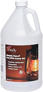 Firefly Kosher Odorless Paraffin Lamp Oil - Smokeless, Virtually Odorless, Long-Lasting- 1 Gallon