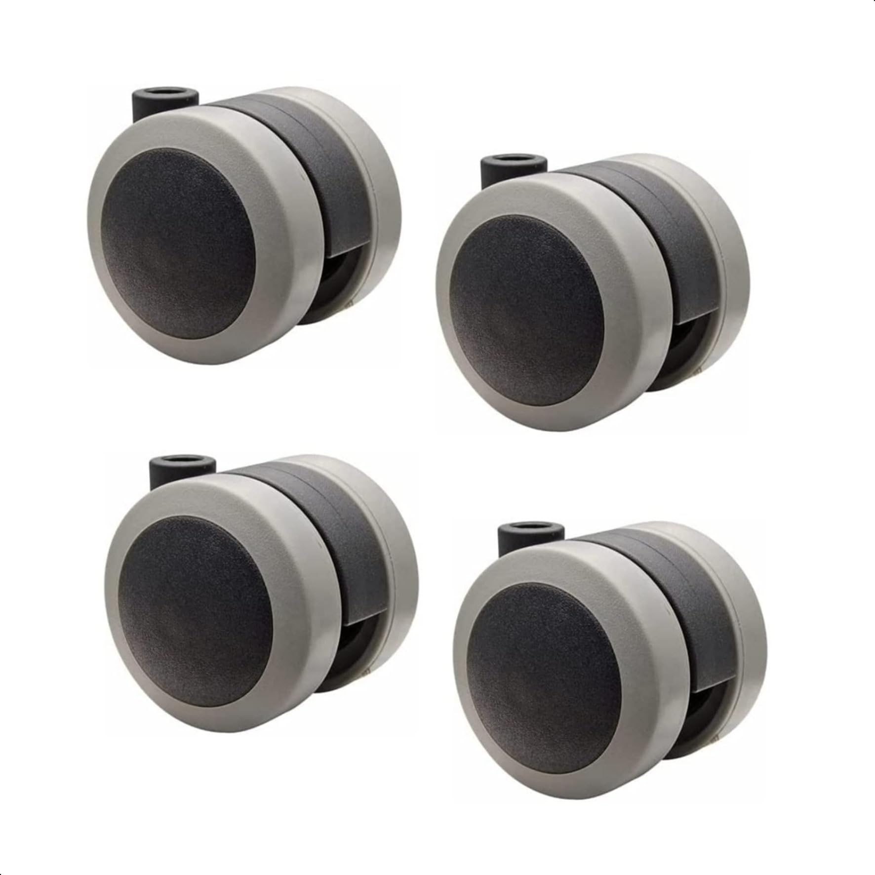 Wagner Furniture castors/Double castors - 4pcs. Set - Soft - Diameter Ø 50 mm, Soft Running Surface, Load Capacity 50 kg/Castor -01222304