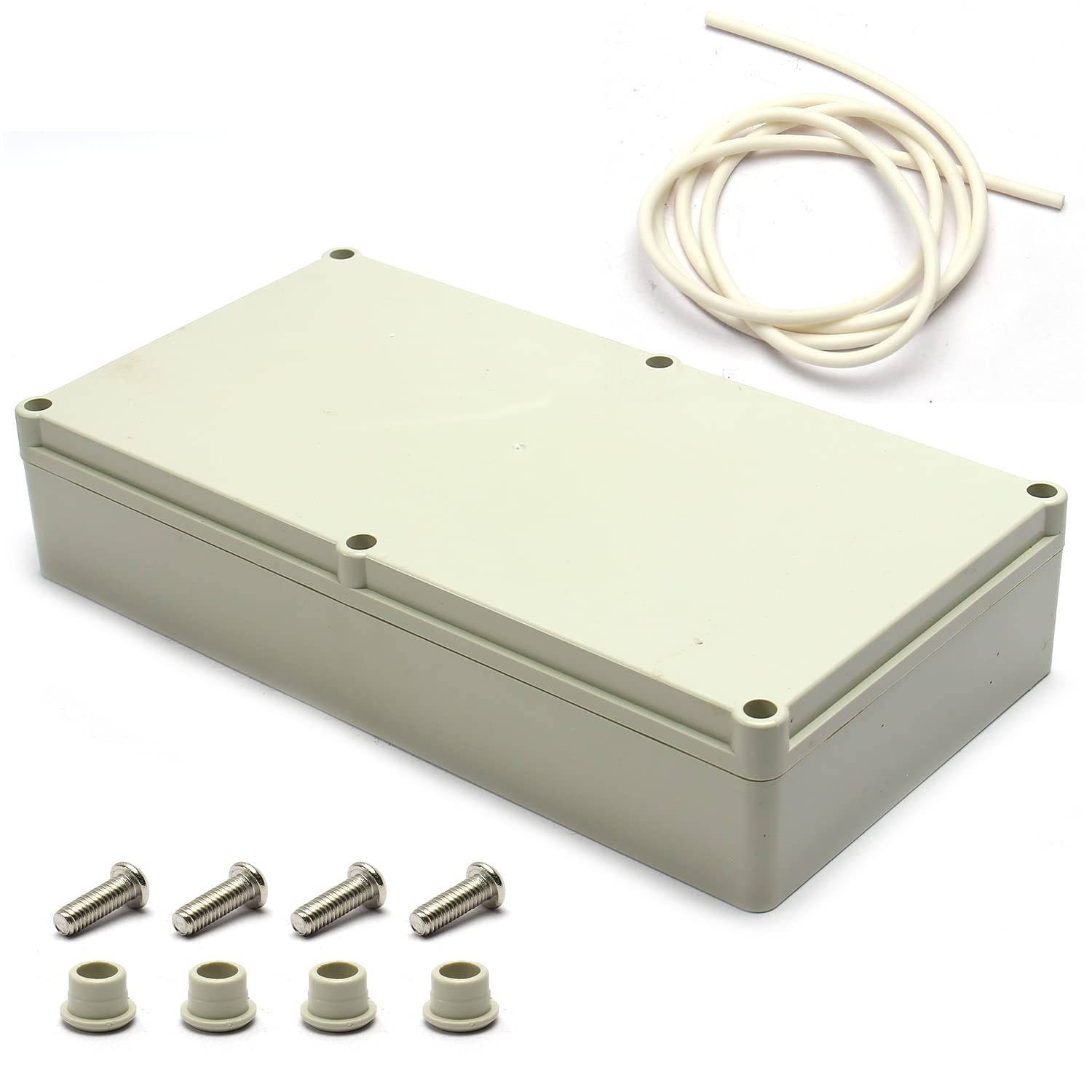 Fielect Junction Box ABS Plastic Dustproof Waterproof IP67 Universal Electrical Project Enclosure 5.51"x10.43"x2.17"