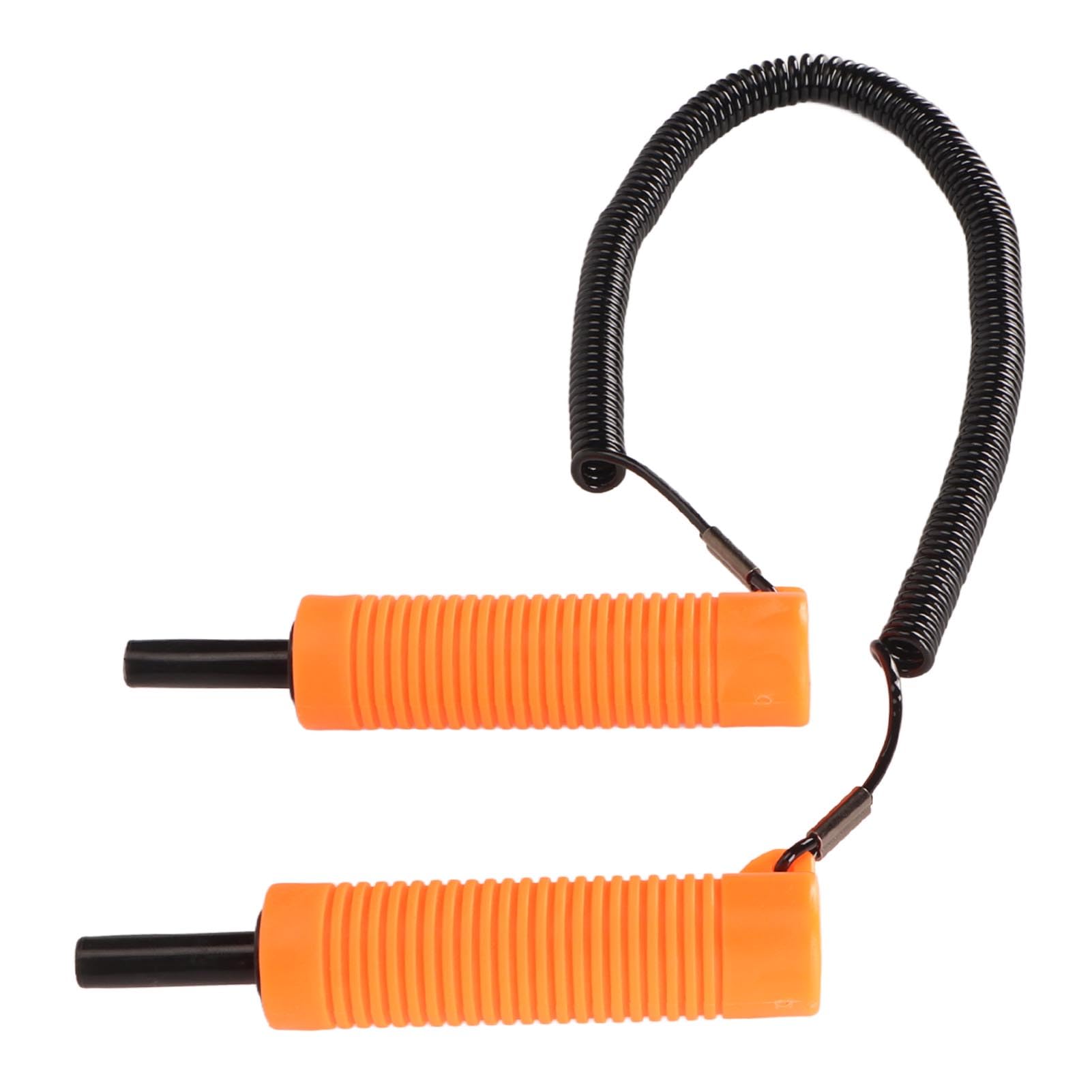 Asixxsix WYSUWANY Szpikulec DO Lodu Z GWizdKiem, Elastyczny Kilof DO Wędkowania POD LODEM DO JAZDY NA SANKACH, CHODZENIA PO LODZIE. (ORANGE)