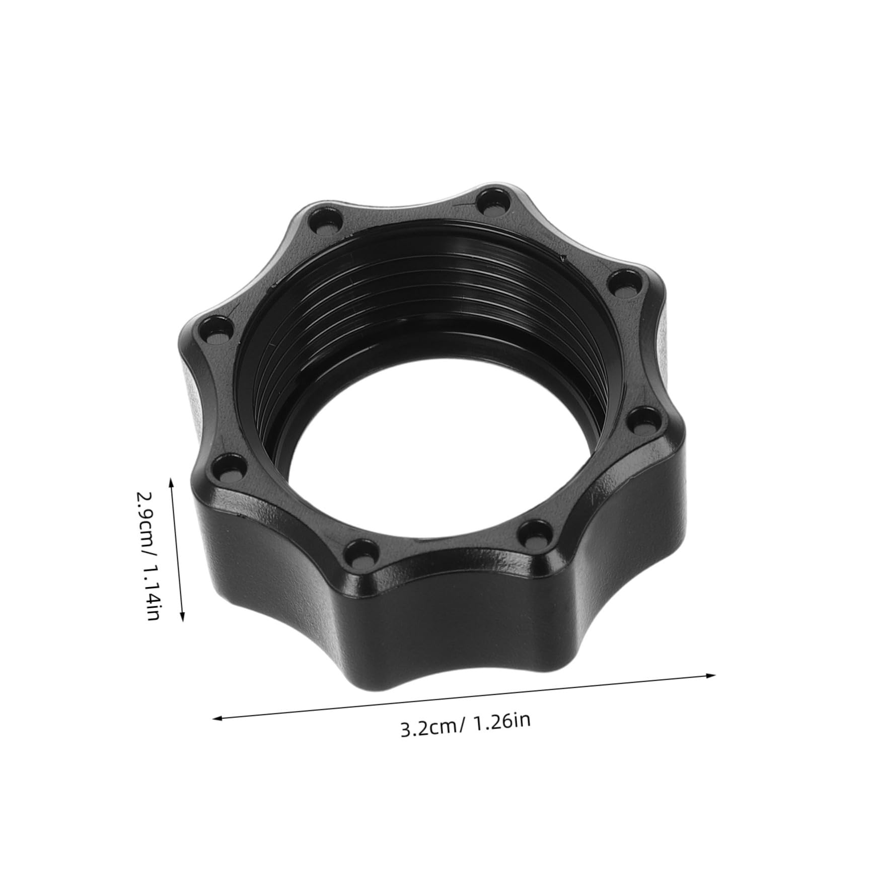Bague de Serrage pour Adaptateur Fixe à Rotule, 15 Pcs Noir | Plastique, pour Chargeur sans Fil et Support Téléphone, Usage Voiture en Conduite