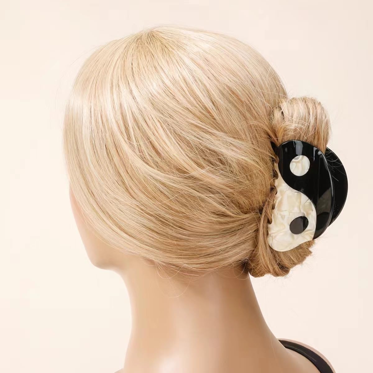 1pc Black Hair Accessories Yin Yang Hair Clips for Girlfriend Punk Goth Vintage Hairpins Hair Embellishments Aesthetic Presents-Large Clips and Barrettes Hair Styling Accessories - Image 2