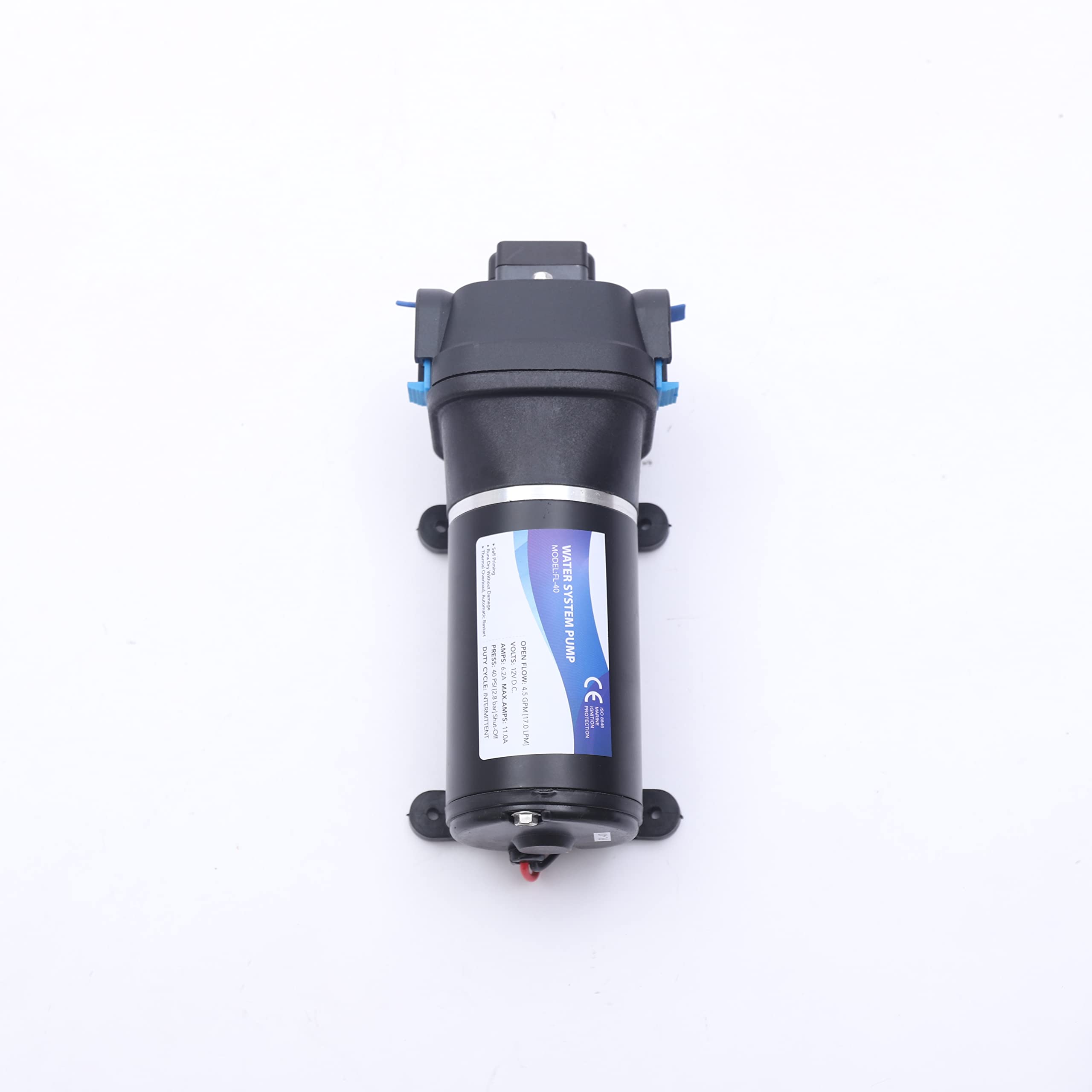Pompa ad alta pressione DC 12 V, 40 PSI, a membrana, per acqua potabile, 17 l/min, per nave, barche, yacht, roulotte, campeggio, attività all'aperto, giardino