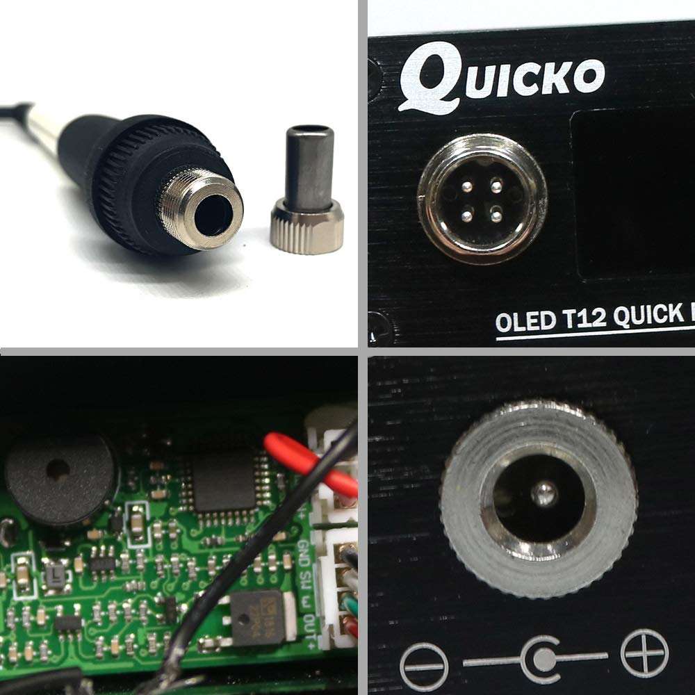HUIOP T12-942 Spawanie OLED DIY Spawanie elektryczne s Wskazówki dotyczące temperatury z końcówkami K-i uchwytem