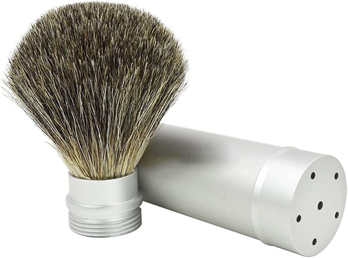 Shaving Brush Handmade Pure Badger Hair Man Multifunction Beard Foam Brush Portable Removable Wet Shaving Brush