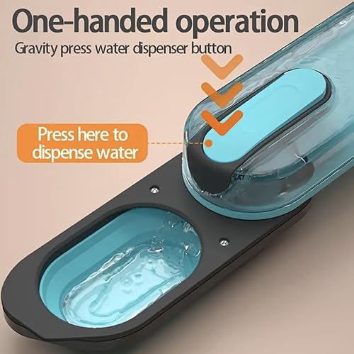 Miniatura 5 de Botella de agua para perros de campamento (10.1 fl oz, 10 onzas) (azul) (pequeña) sin fugas, portátil, 2025, botella de agua para perros, a prueba