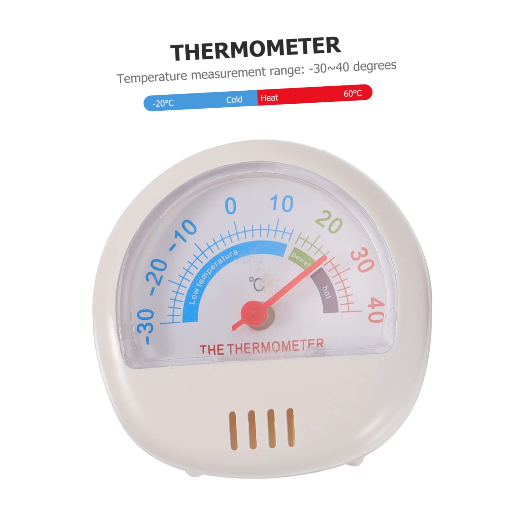 PRETYZOOM Practical Mini Thermometer Clear Scale for Refrigerator Freezer Measurement