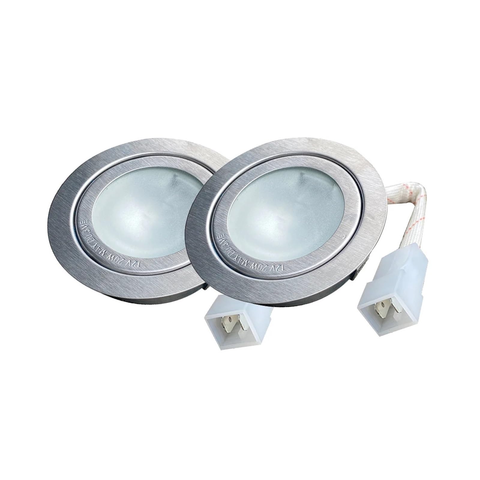Revive Furniture 2-częściowe oświetlenie okapu kuchennego AC 12 V do otworu 60 mm / 2,5 cala otwór kuchenka okap dym odpowietrznik światło DJ612 złącze