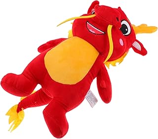 BESTOYARD Dragão De Pelúcia Cachorros De Pelúcia Para Crianças Animais Para Crianças Decoração Chinesa Dragão Do Zodíaco Estatueta De Dragão De Pelúcia Brinquedos De Dragão Brinquedo De