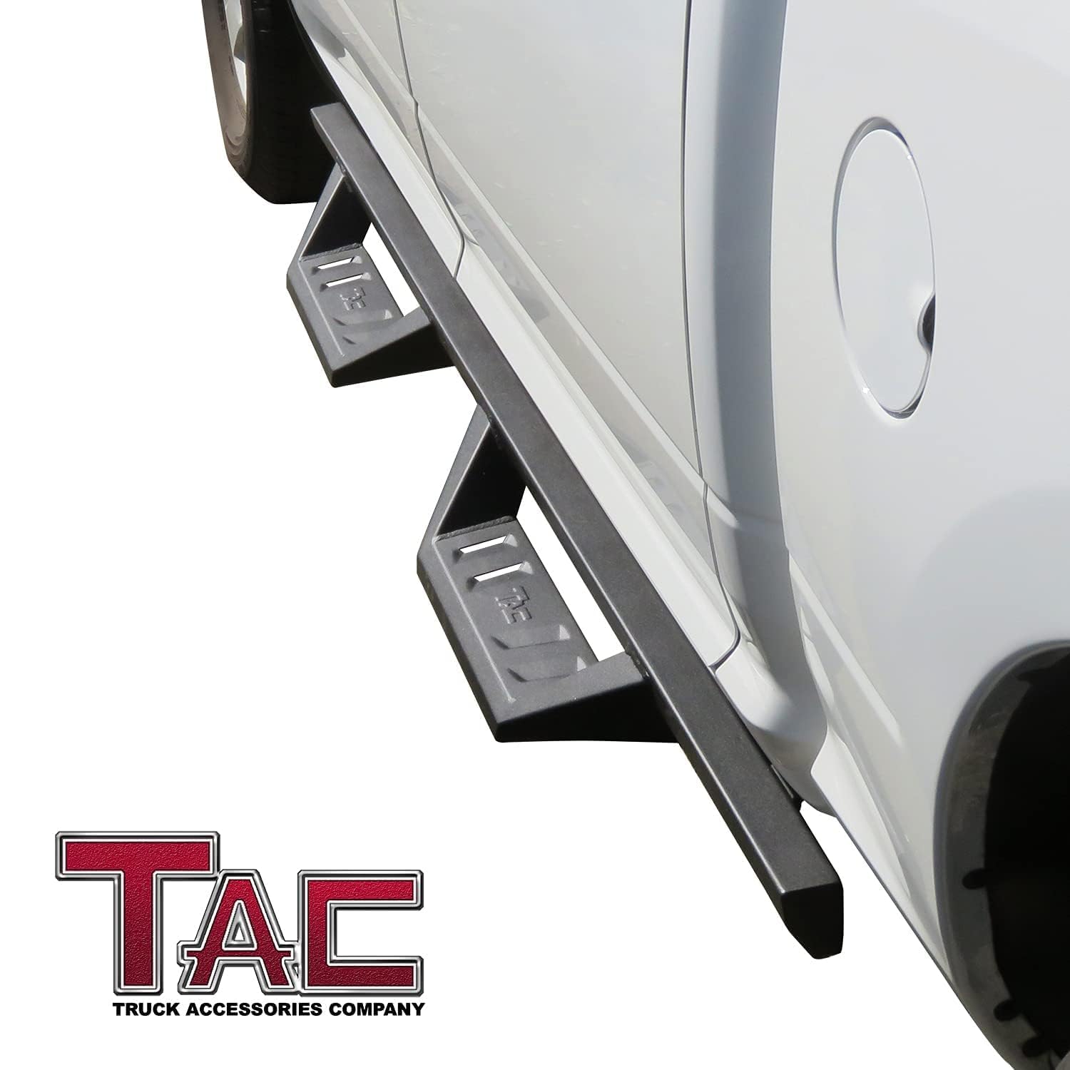 TAC Sidewinder Running Boards Fit 2009-2018 Ram1500 Crew Cab| 2019-2024 Ram1500 Classic(Excl. Chassis Cab Diesel models) 4” Drop Side Step Nerf Bar Rocker Slider Pickup Truck Exterior Accessories 2pcs