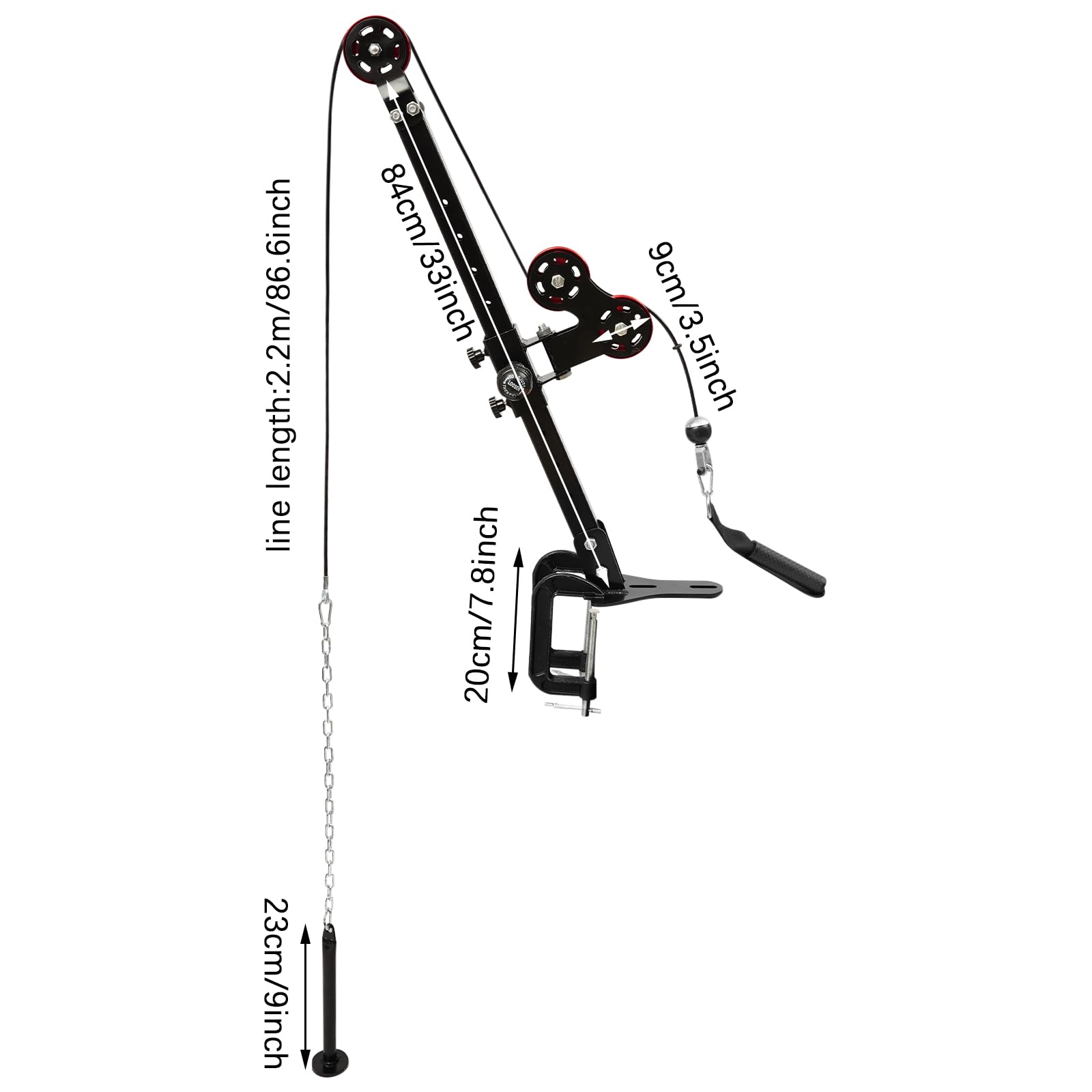 di puleggia per Braccio, Armwrestling Attrezzature, Armwrestling, Dispositivo da Tavolo avambracci per tavoli da Polso con Uno Spessore Massimo di 80 mm