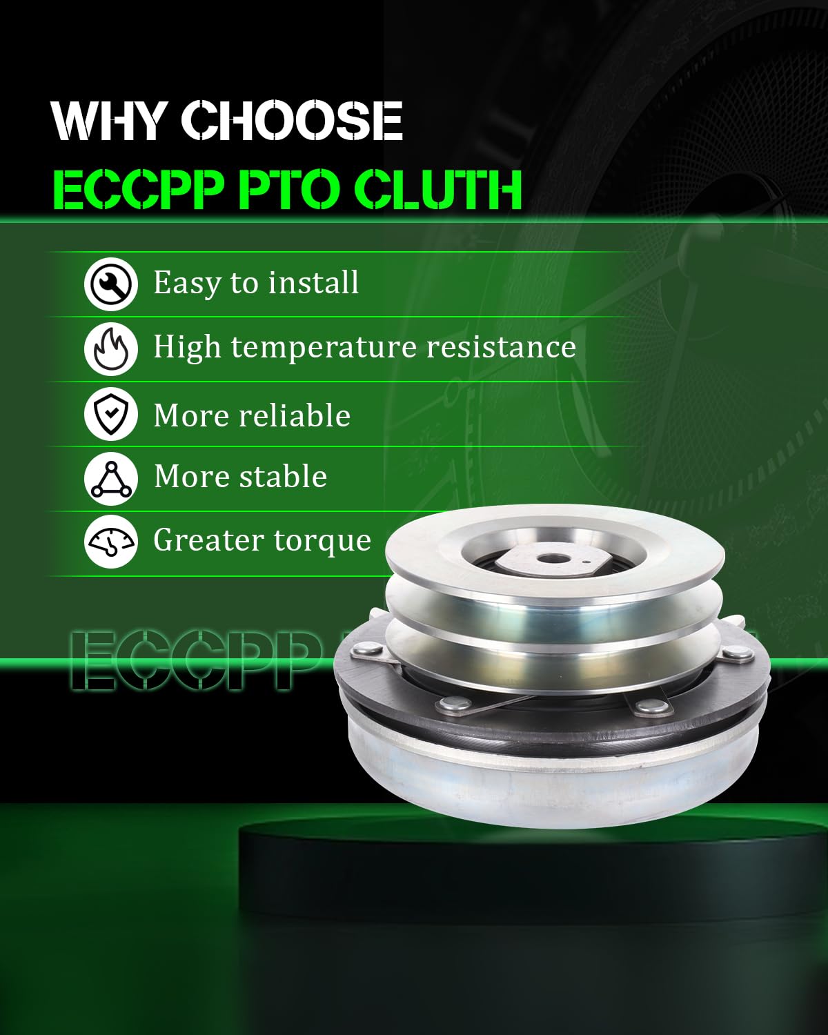 ECCPP Electric PTO CLUTCH Kits 388771 for STENS: 255-771, for Rotary: 11074, for Toro: 104-7756 105-1671 94-4632, for Woods: 388771, for Oregon: 33-189?for XTREME: X0105, X0105-K Mower Clutch