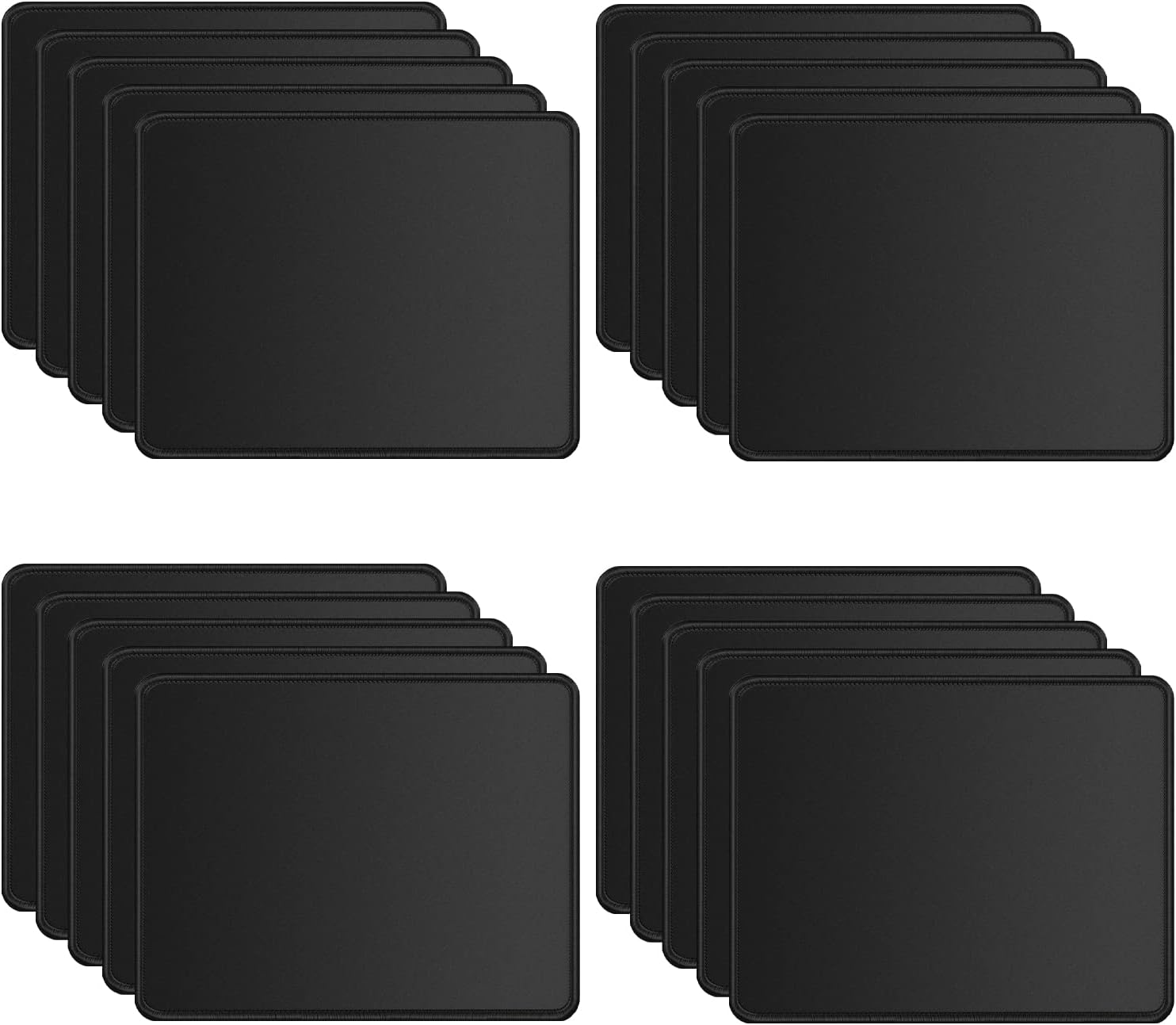 ITNRSIIET [20 Pack Mouse Pad with Stitched Edge PremiumTextured Square
