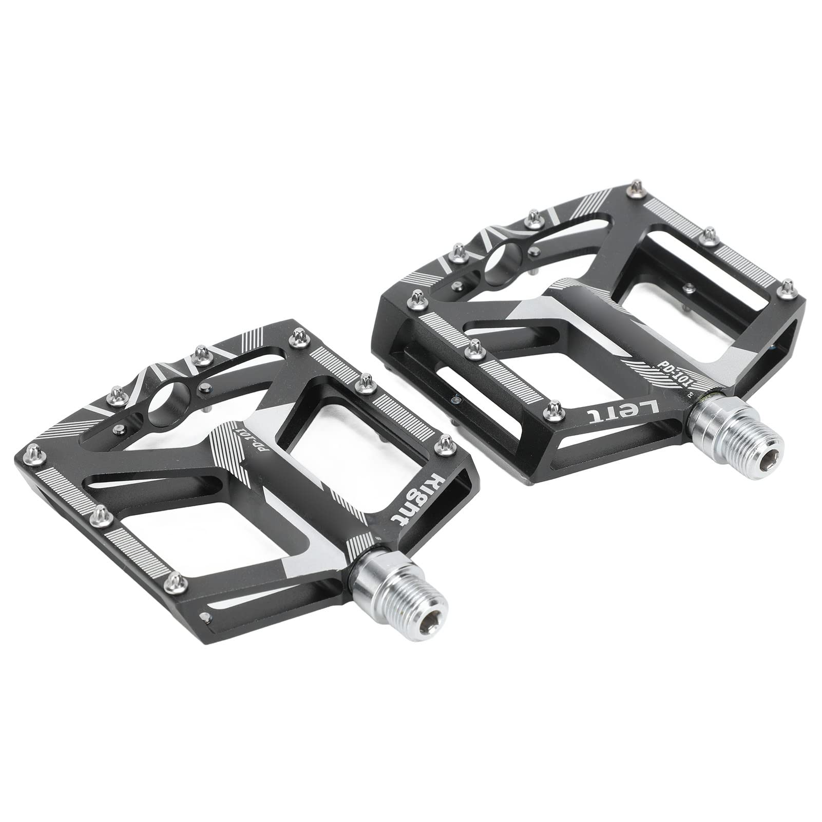 2 szt. Uniwersalny pedał do roweru górskiego zamiennik antypoślizgowe pedały łożyskowe ze stopu aluminium CNC (Black)