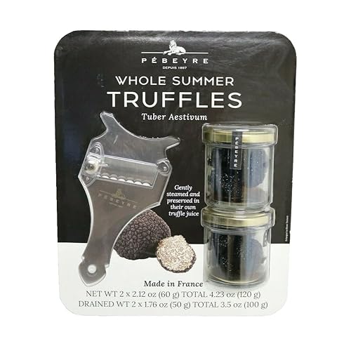 Pebeyre Trufas de verano enteras Tuber Aestivum, 2.12 onzas (paquete de 2)