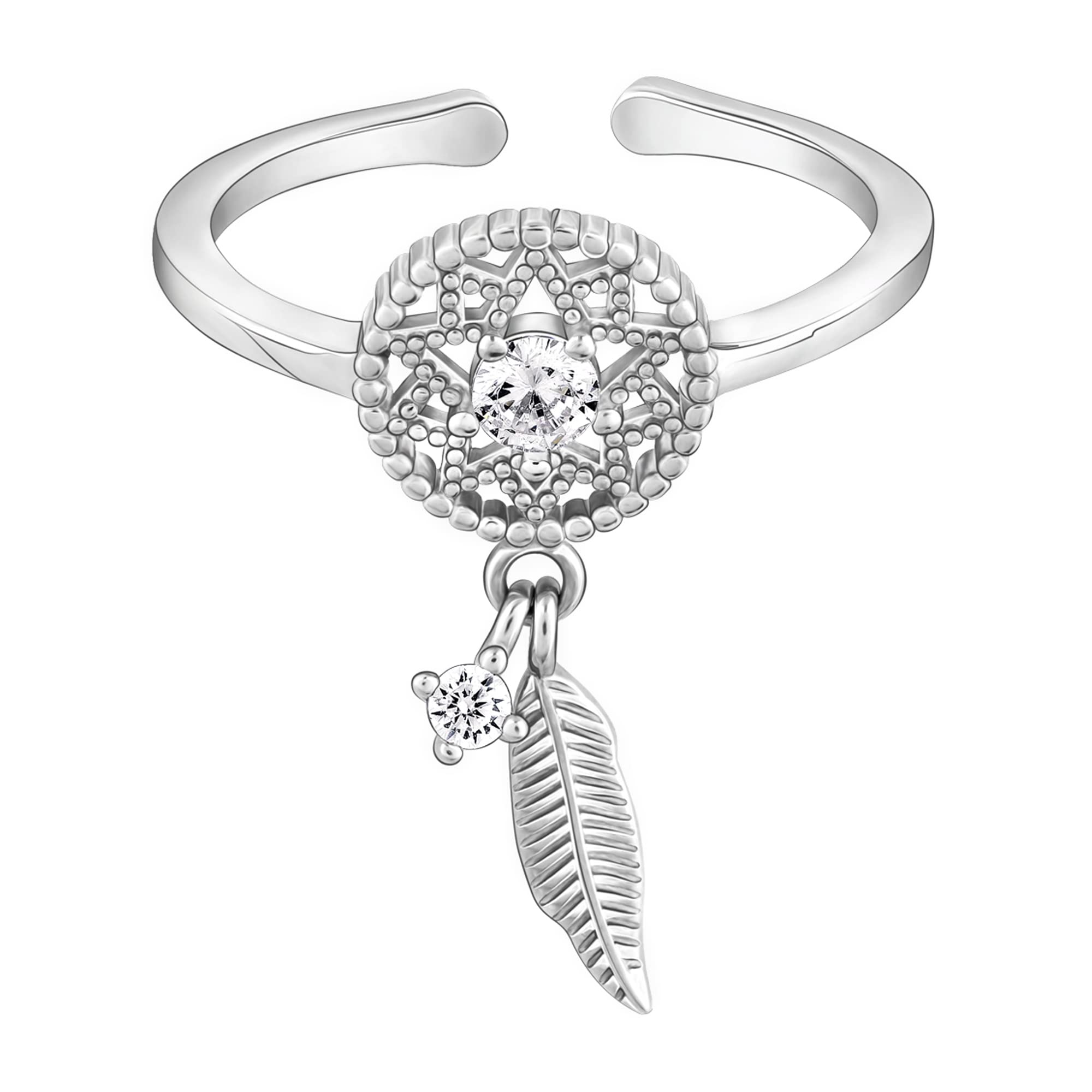 GIVA 925 Silver Dreamcatcher Ring, Adjustable | Gifts for Women and Girls | With Certificate of Authenticity and 925 Stamp | 6 Month Warranty* (B0BFFL5GD5) Amazon Price History, Amazon Price Tracker