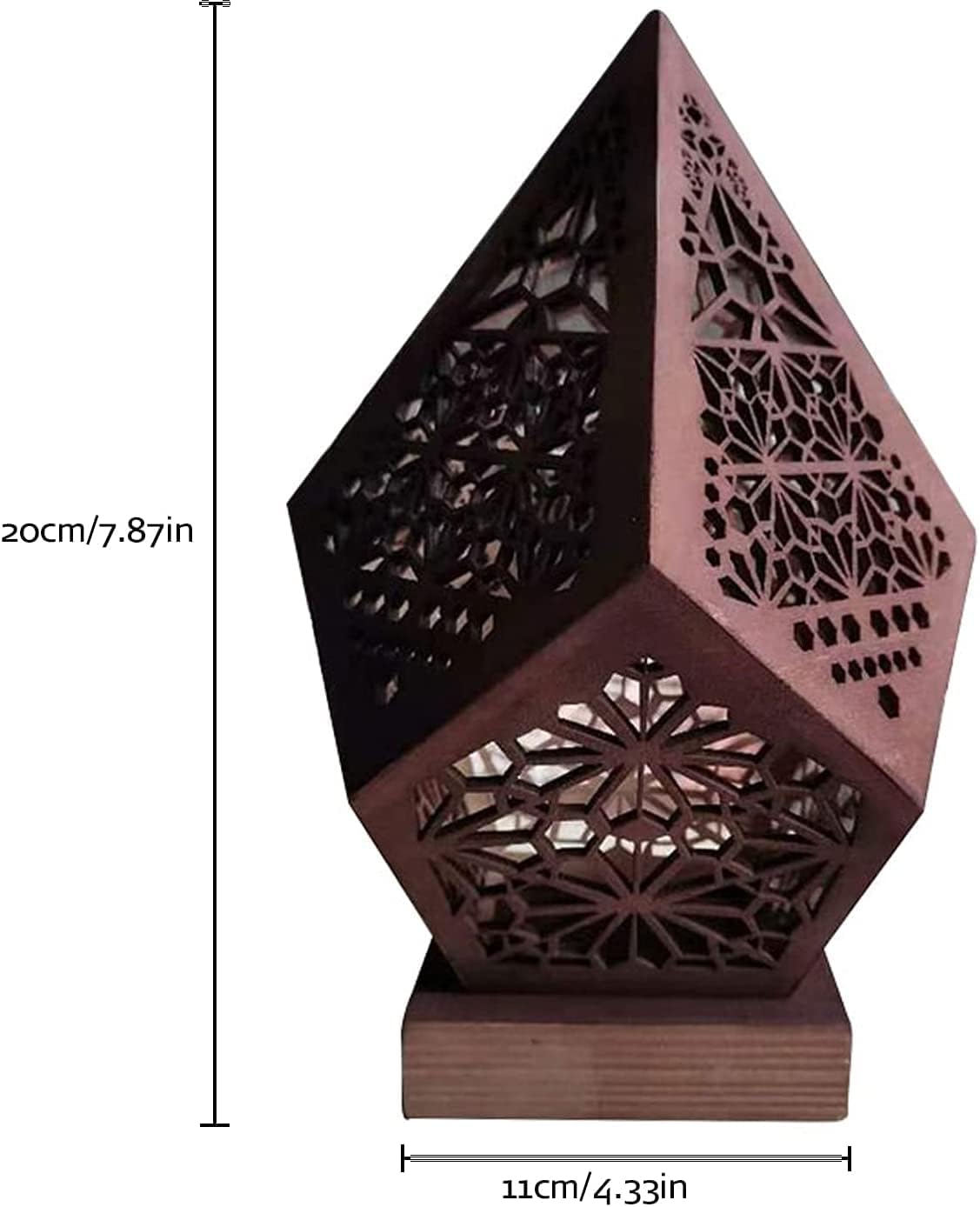 Polar Star Large Floor Lamp with USB Charging, Bohemian Hollow Geometric Retro Floor Decorative Lamp LED Colorful Diamond Lights Colorful 3D Projection Night lamp Desk Lamp Home Decor Wedding Party - - 