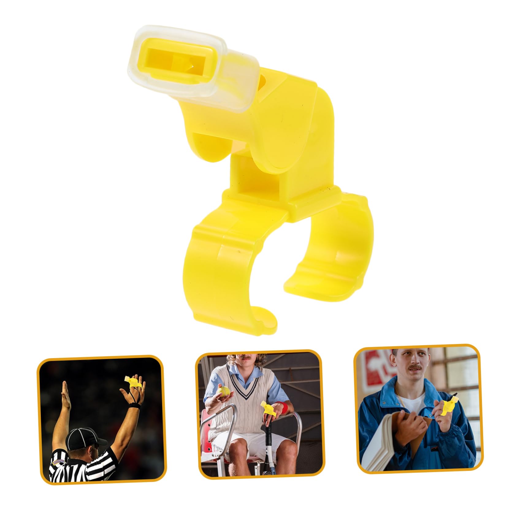 BESPORTBLE Fischio Bicolore Cartellini Gialli E Rossi Maglia da Arbitro di Calcio Escursione con Fischio Maglia Dell'arbitro Attrezzatura Dell'arbitro All'aperto Yellow ABS
