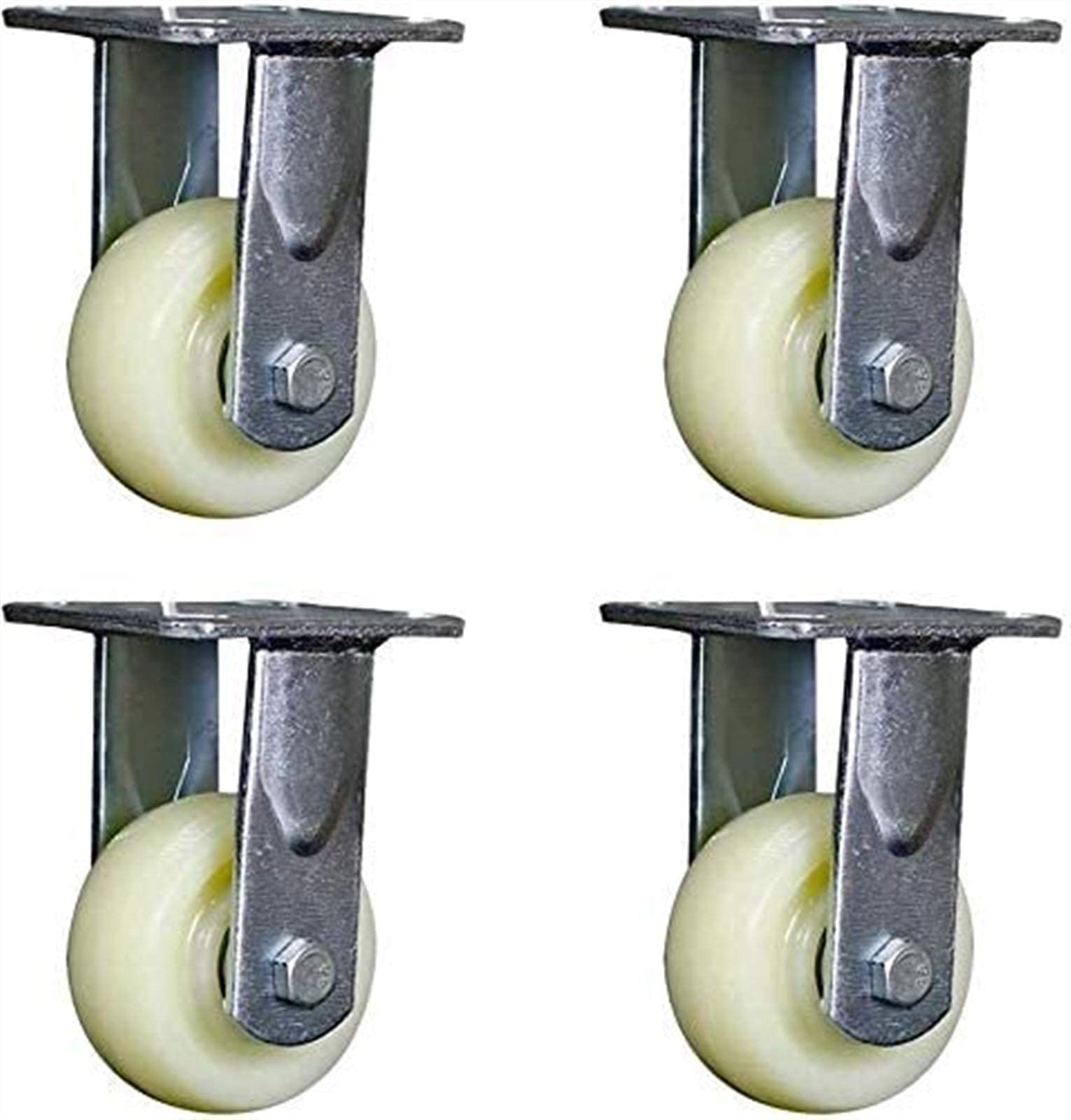 Heavy Duty Castor, 4 Set Swivel Stem Caster Wheels for Cribs, Office Chair Rubber Caster, 38