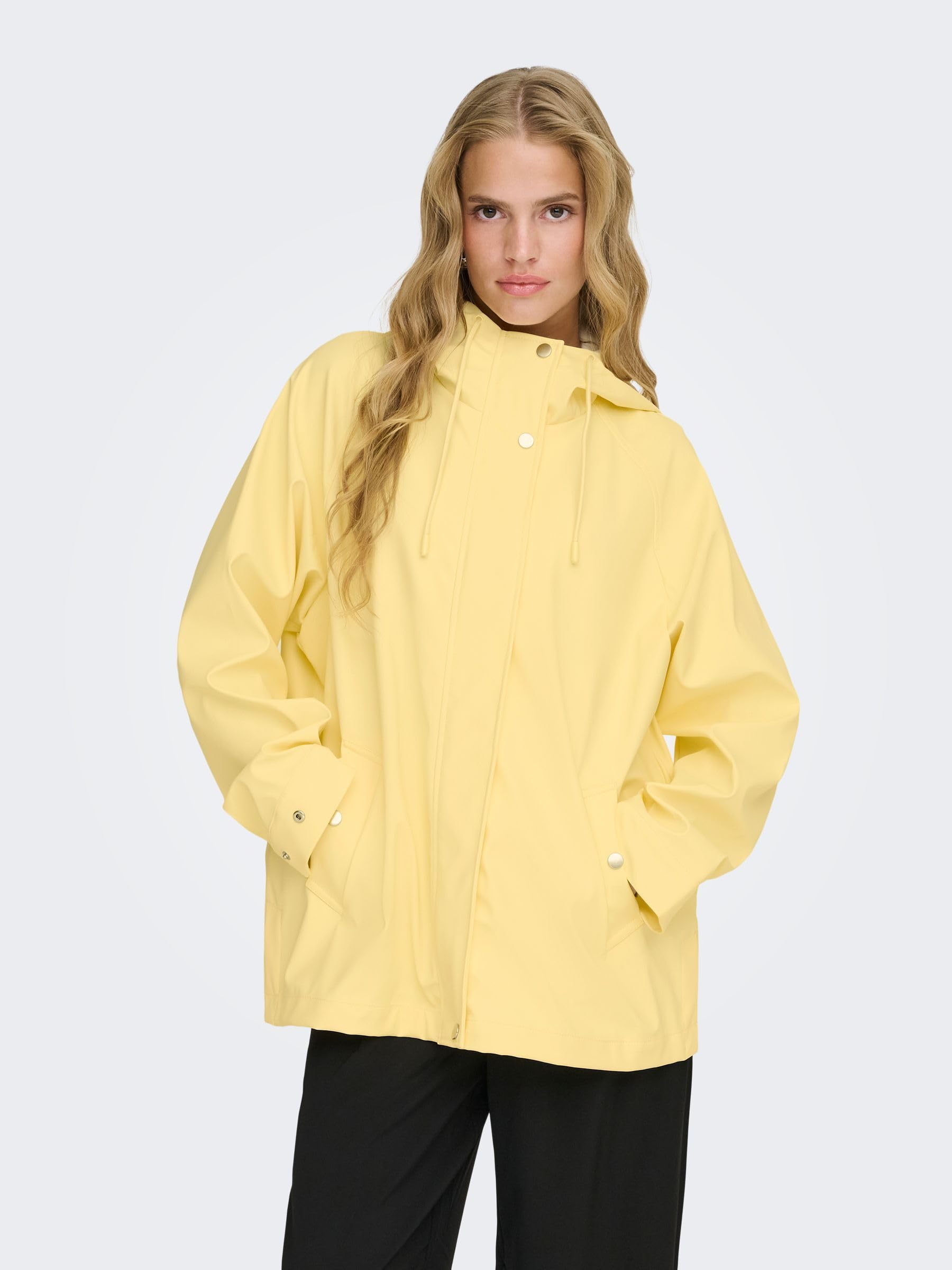 ONLY Onlelisa Raincoat Impemeable Corto Mujer