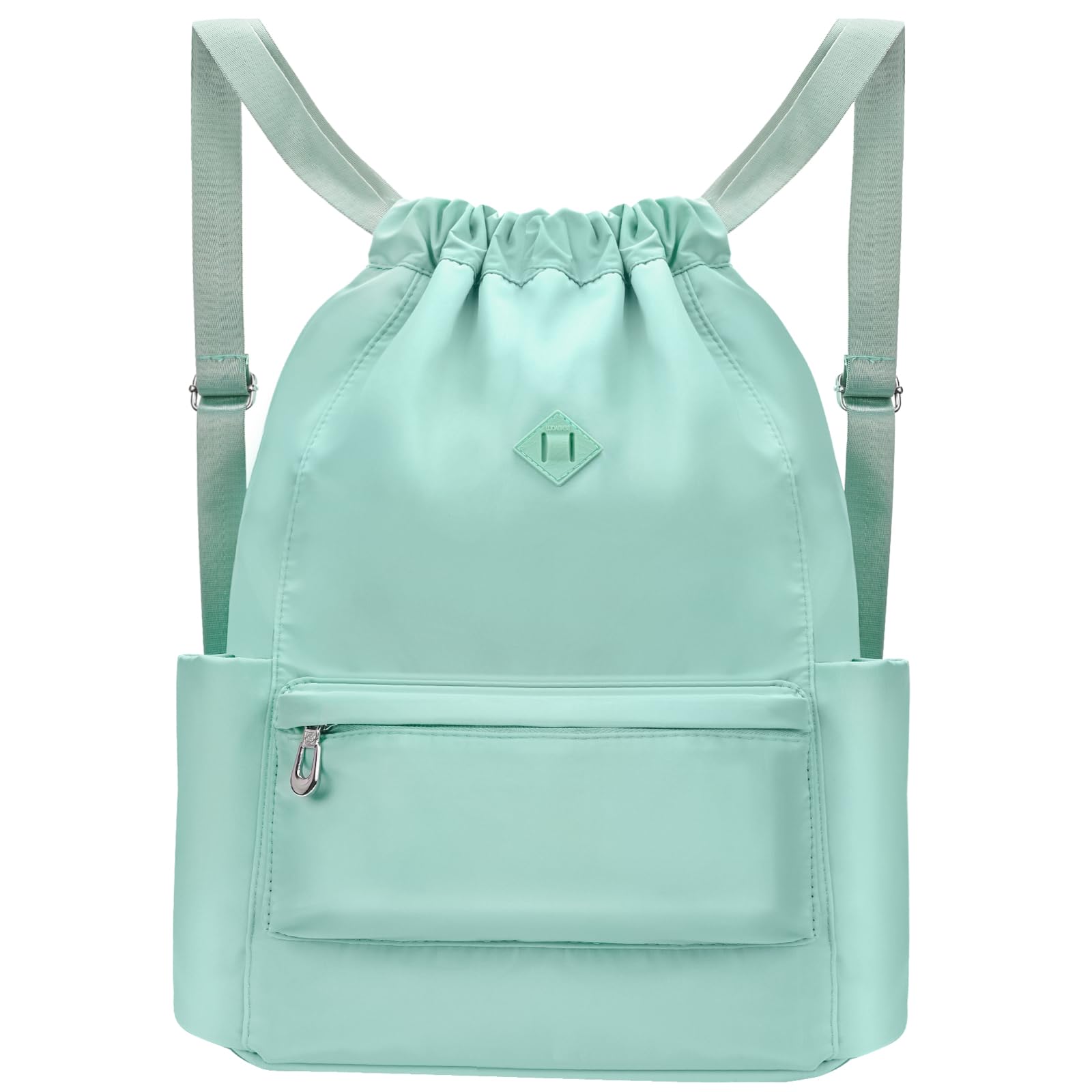 BAVELOE Drawstring Backpack with Wet Pocket Gym Backpack Water-Resistant Cinch String Bag Beach Swim for Women Men